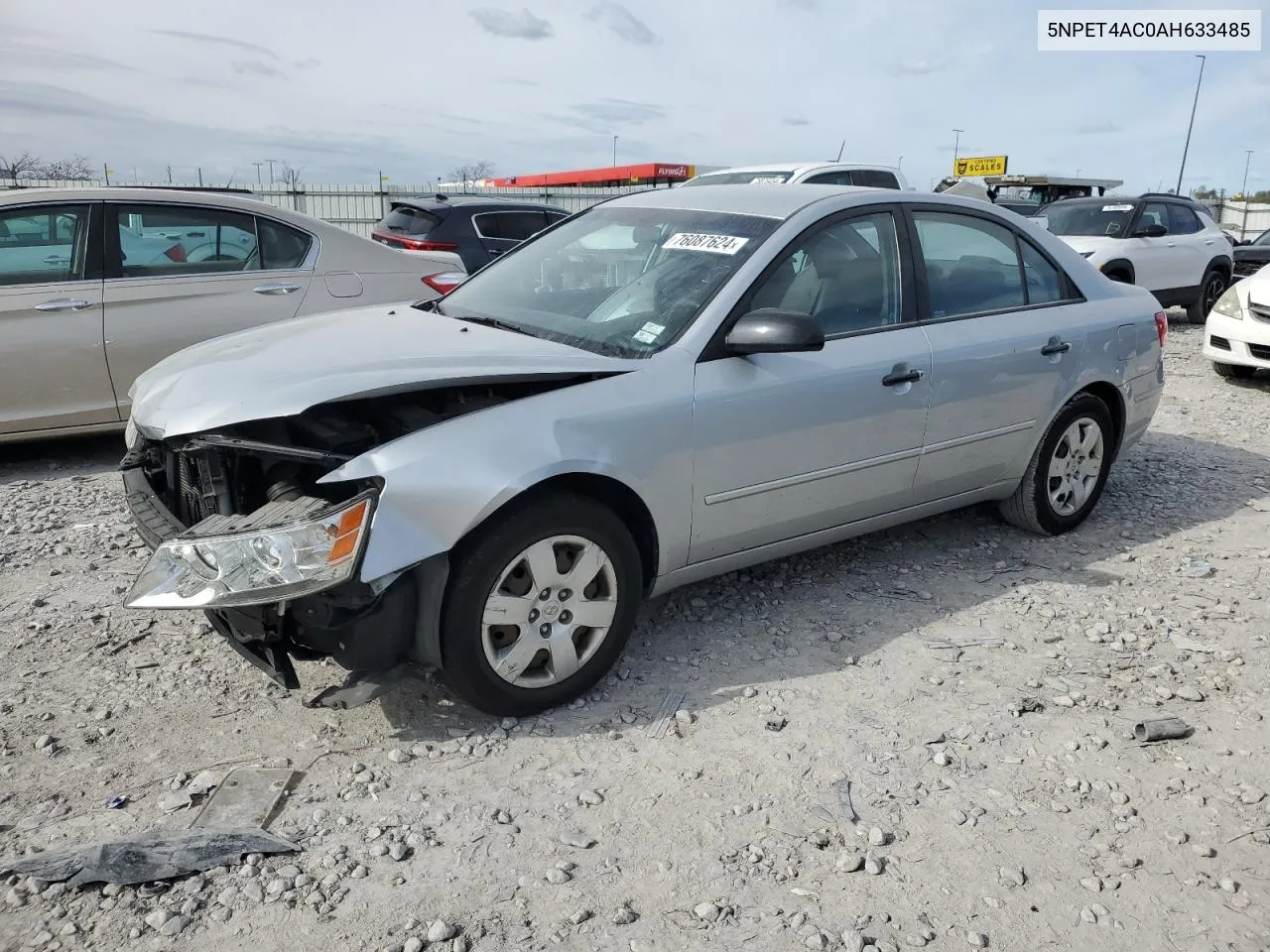 2010 Hyundai Sonata Gls VIN: 5NPET4AC0AH633485 Lot: 76087624