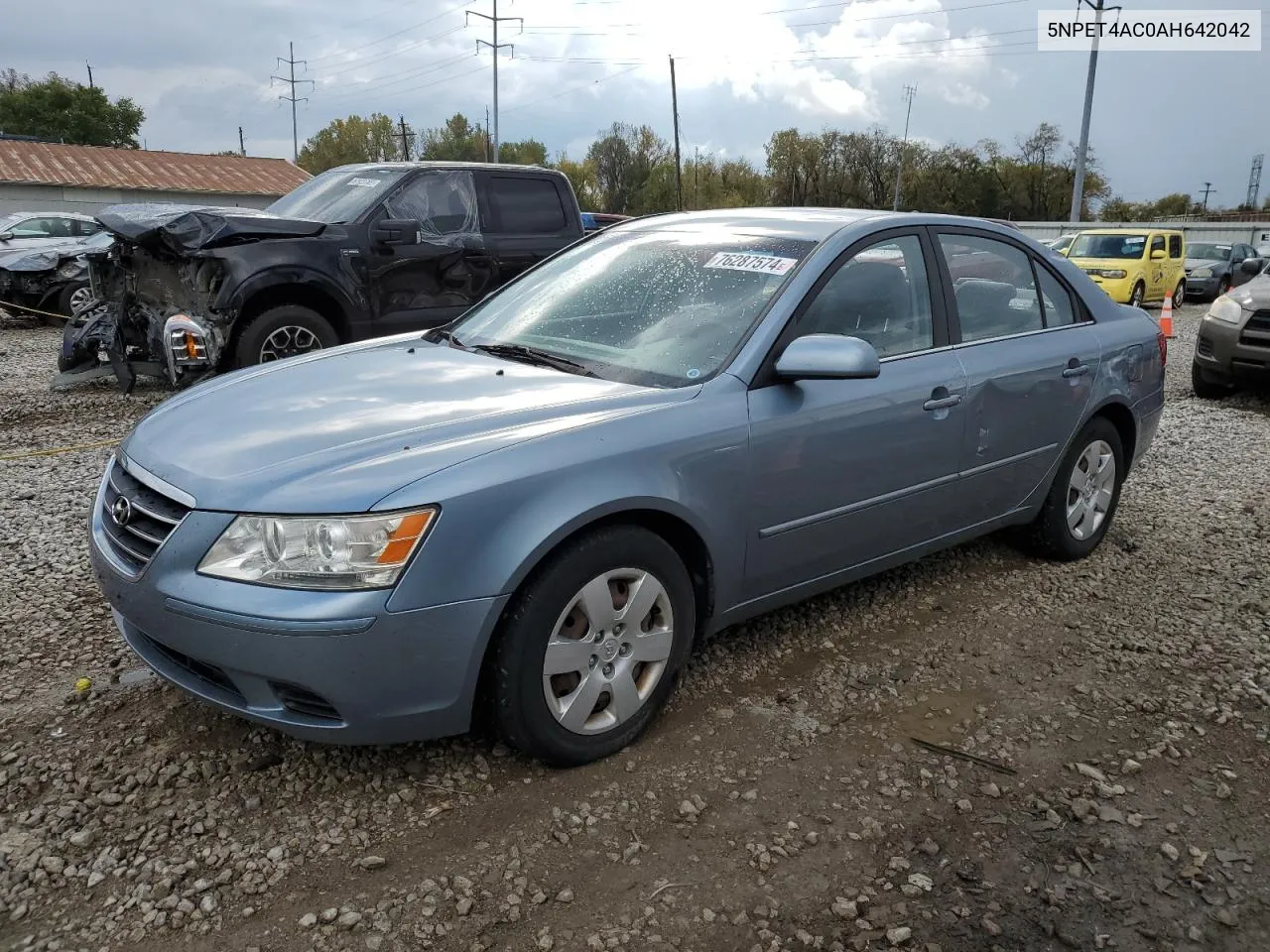 2010 Hyundai Sonata Gls VIN: 5NPET4AC0AH642042 Lot: 76287574