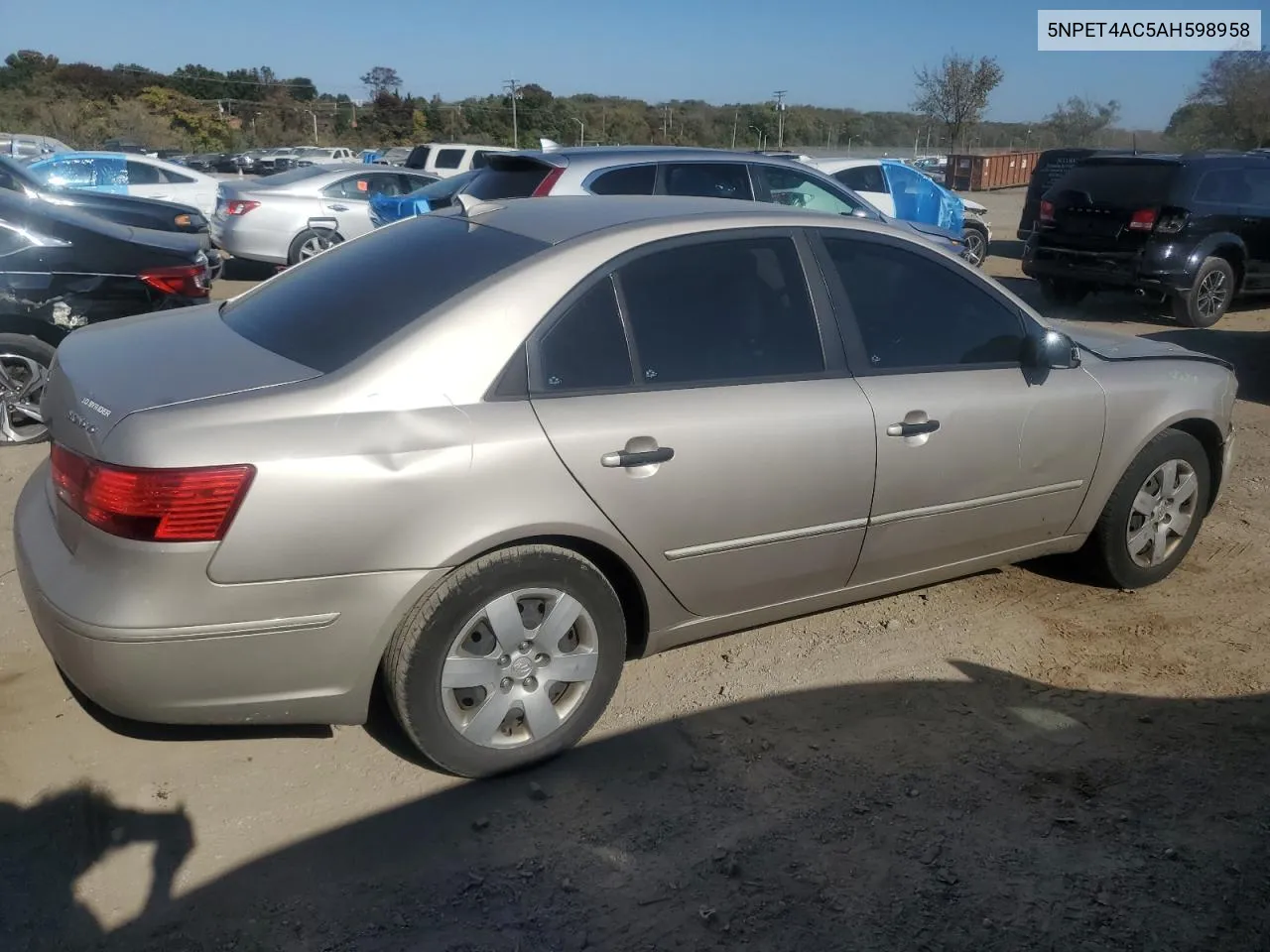 2010 Hyundai Sonata Gls VIN: 5NPET4AC5AH598958 Lot: 76315234