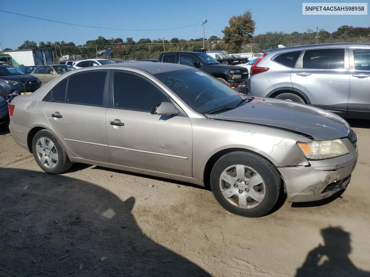 2010 Hyundai Sonata Gls VIN: 5NPET4AC5AH598958 Lot: 76315234