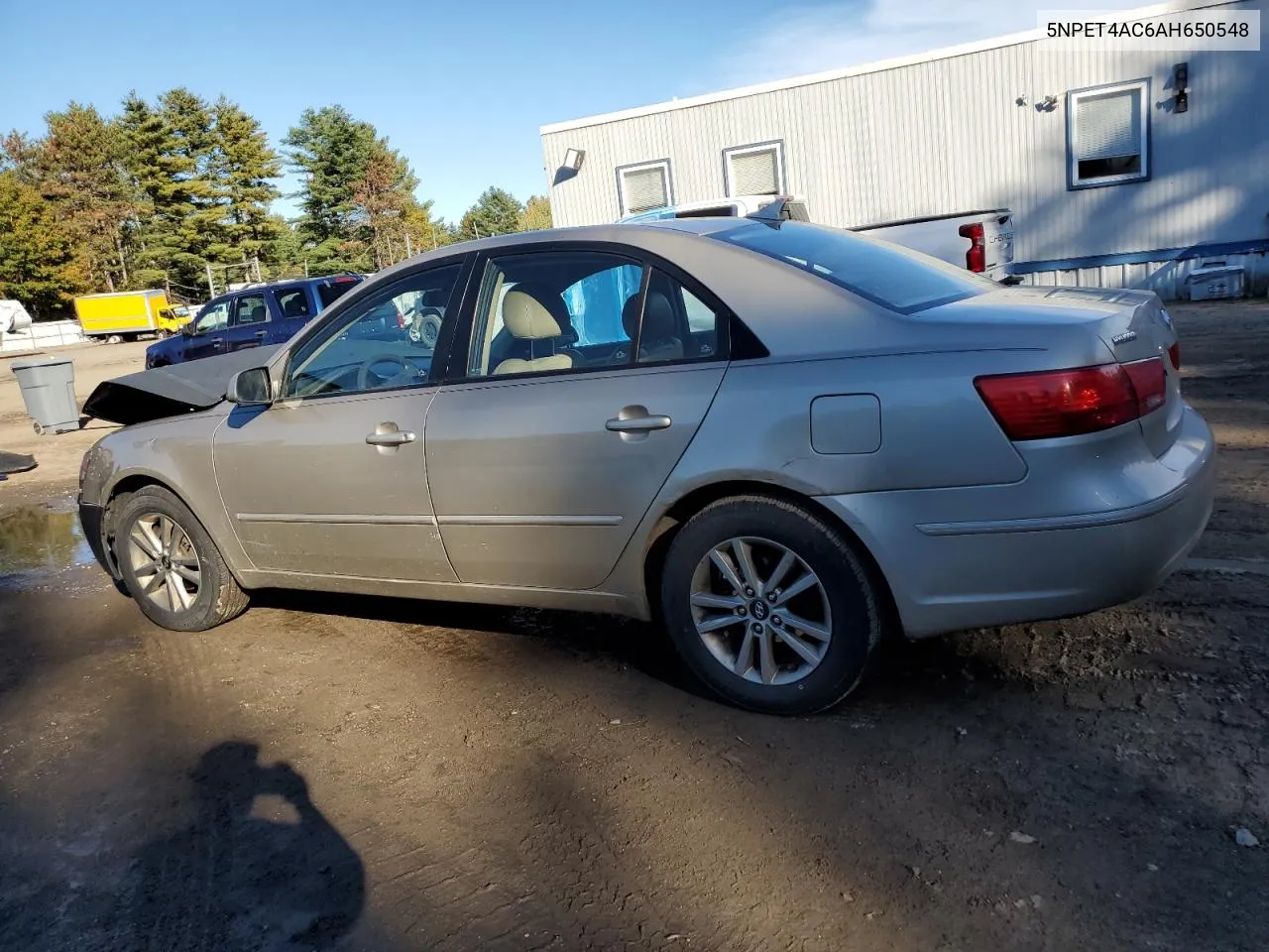 5NPET4AC6AH650548 2010 Hyundai Sonata Gls