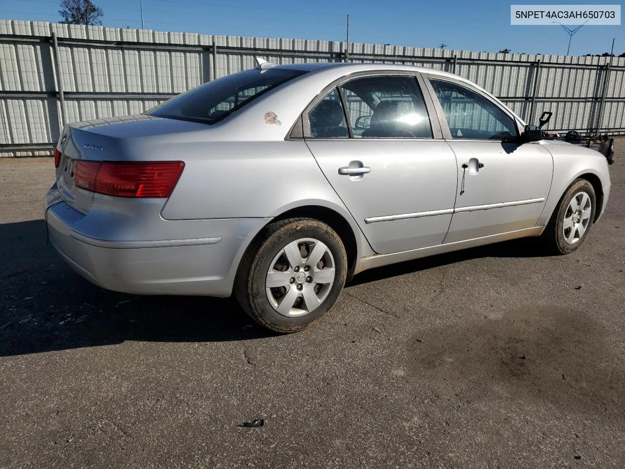 2010 Hyundai Sonata Gls VIN: 5NPET4AC3AH650703 Lot: 76793114