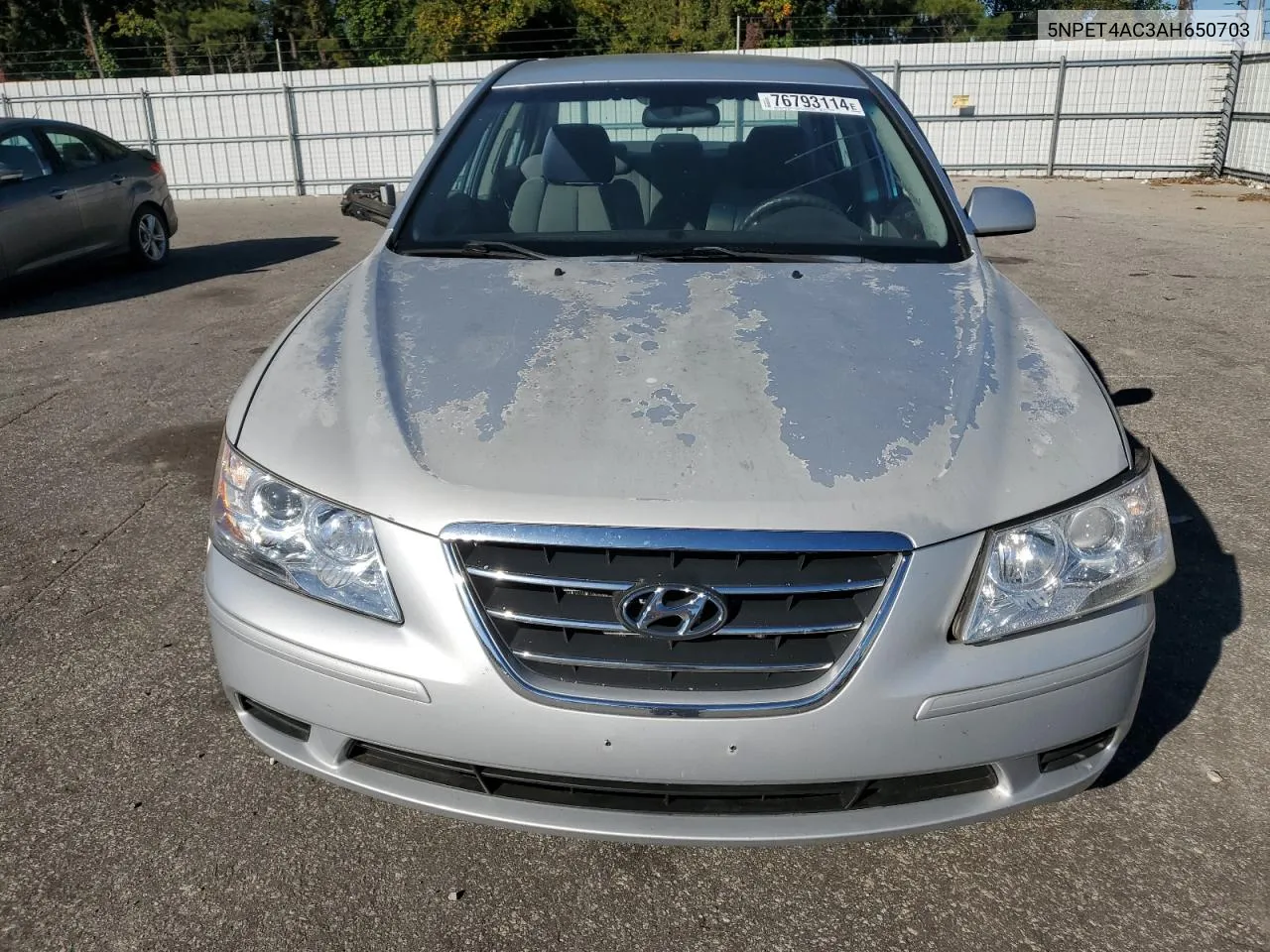 2010 Hyundai Sonata Gls VIN: 5NPET4AC3AH650703 Lot: 76793114