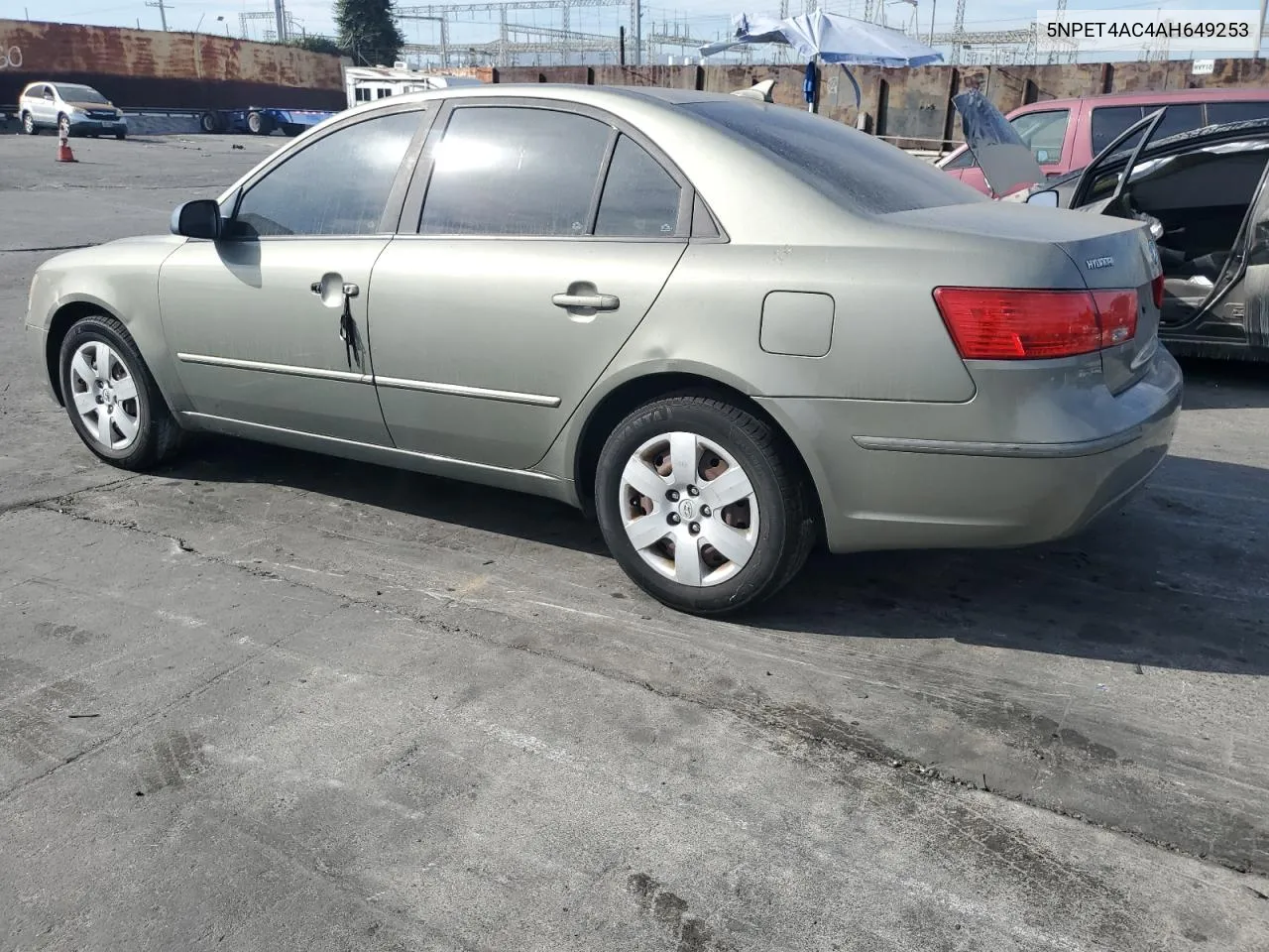 2010 Hyundai Sonata Gls VIN: 5NPET4AC4AH649253 Lot: 76844504