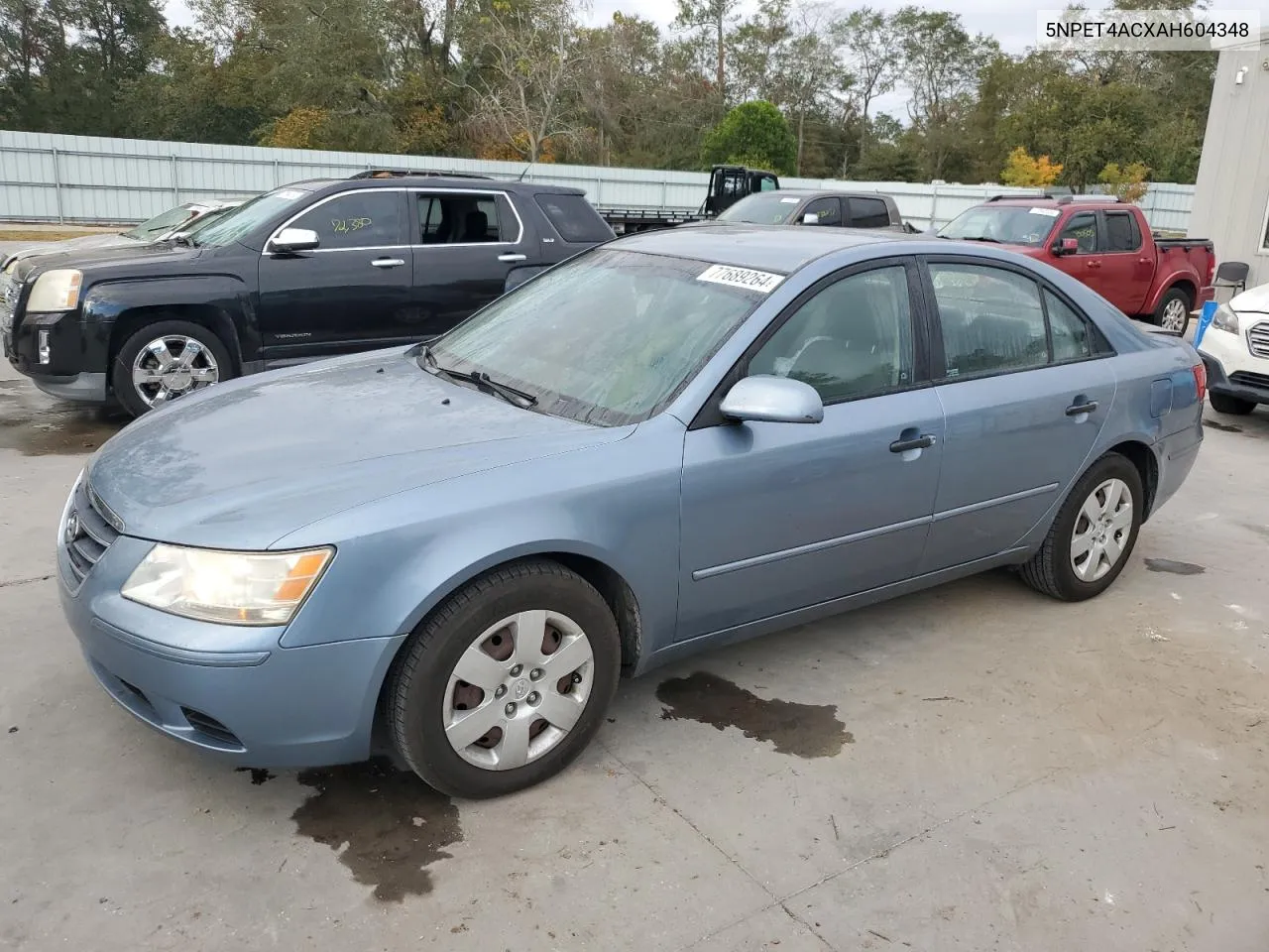 2010 Hyundai Sonata Gls VIN: 5NPET4ACXAH604348 Lot: 77689264