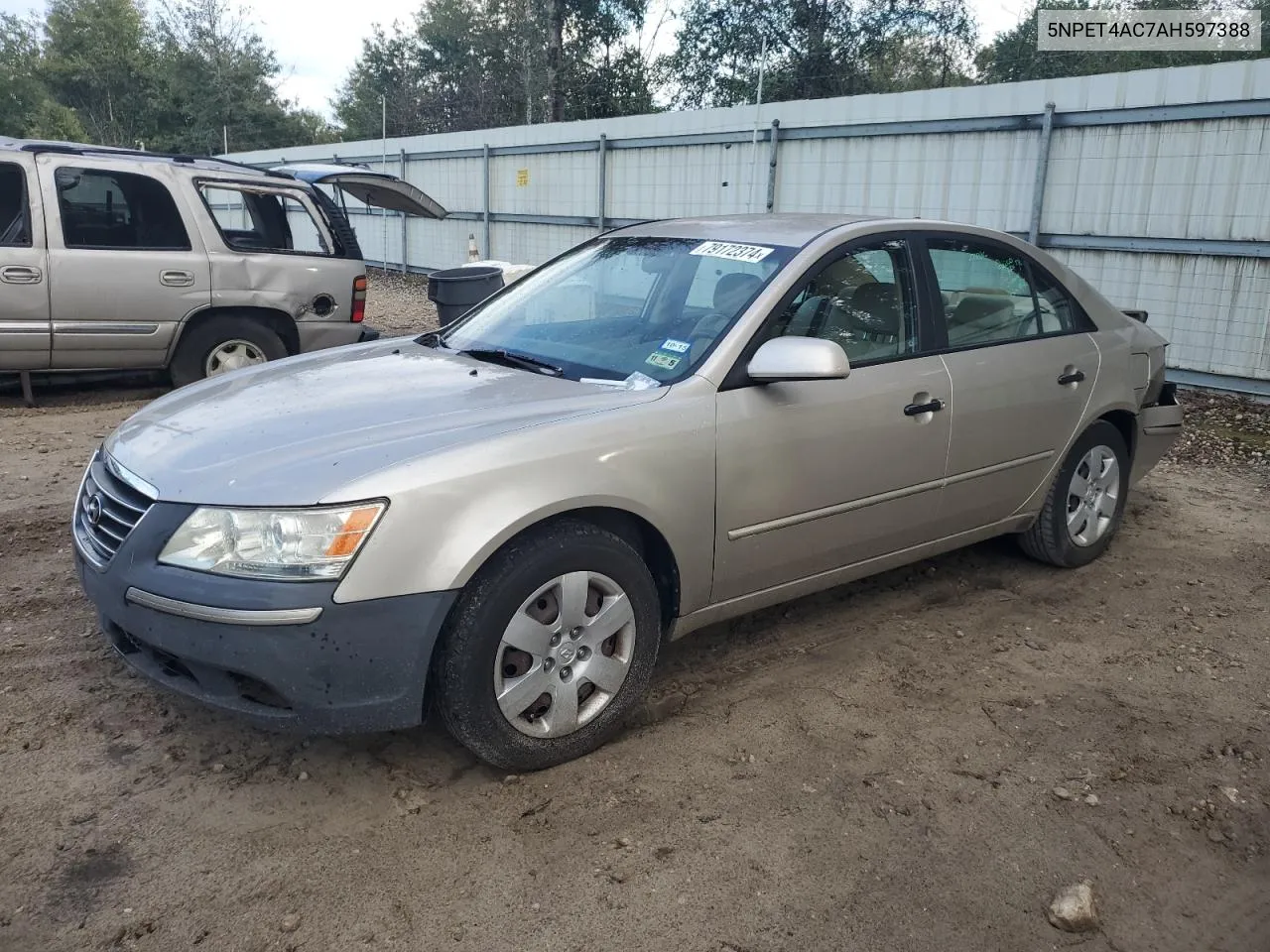 2010 Hyundai Sonata Gls VIN: 5NPET4AC7AH597388 Lot: 79172374