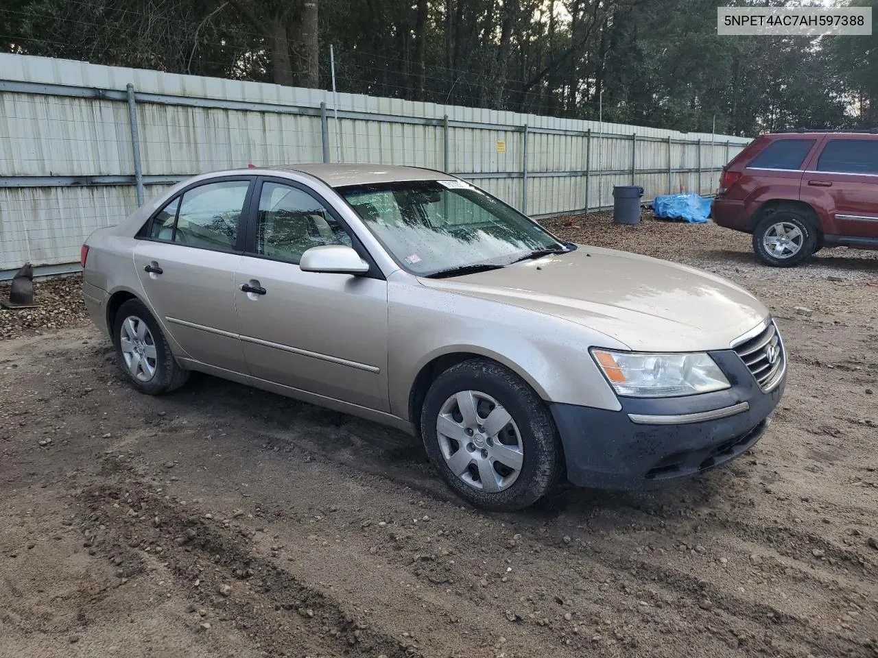 2010 Hyundai Sonata Gls VIN: 5NPET4AC7AH597388 Lot: 79172374