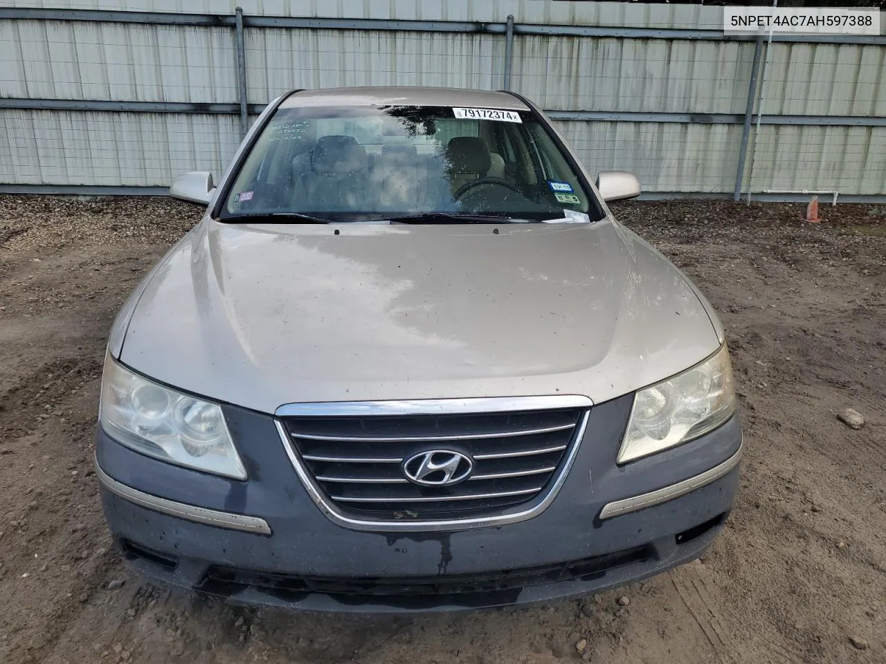 2010 Hyundai Sonata Gls VIN: 5NPET4AC7AH597388 Lot: 79172374