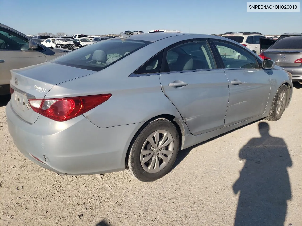 2011 Hyundai Sonata Gls VIN: 5NPEB4AC4BH020810 Lot: 43763544