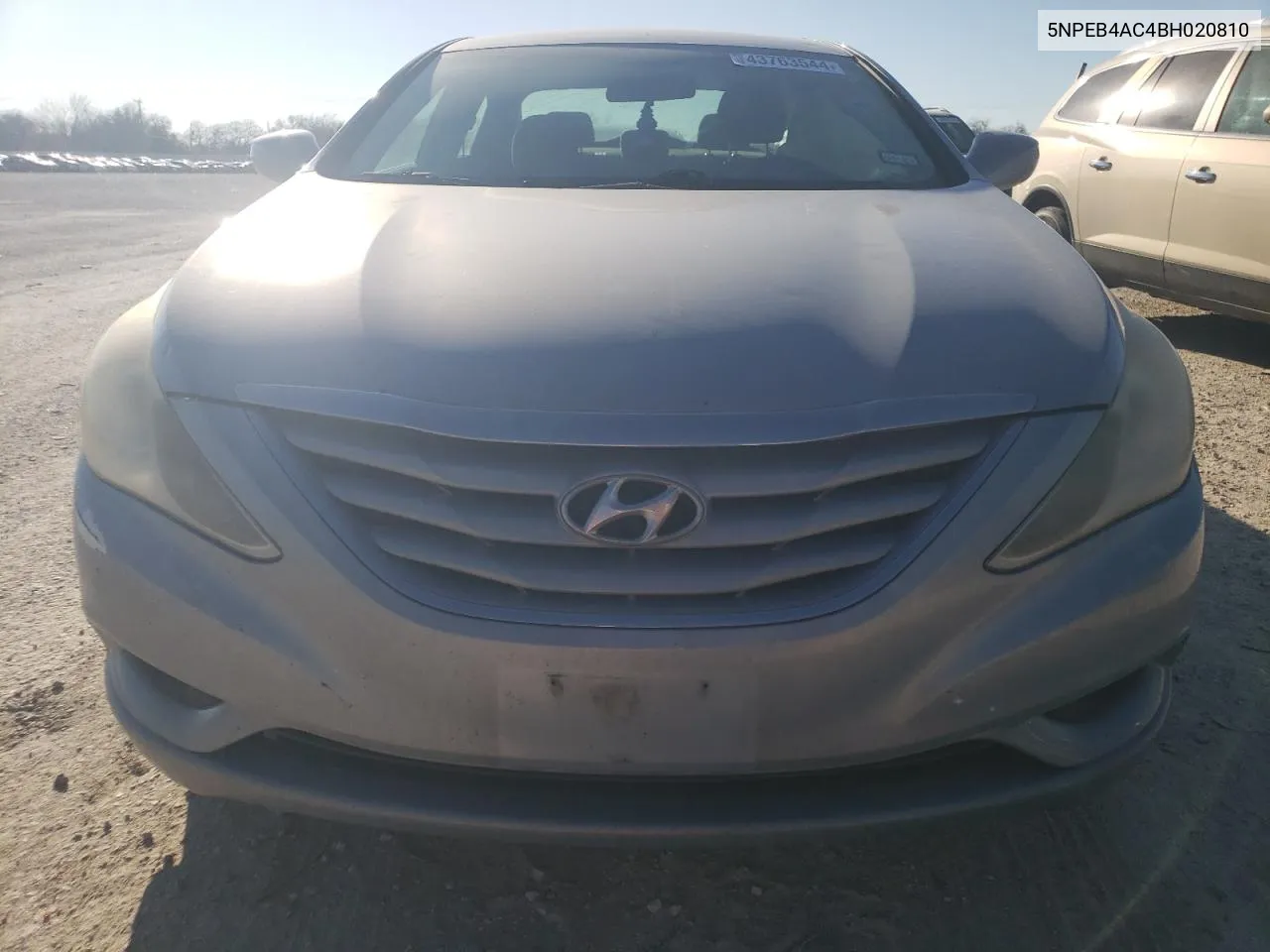 2011 Hyundai Sonata Gls VIN: 5NPEB4AC4BH020810 Lot: 43763544