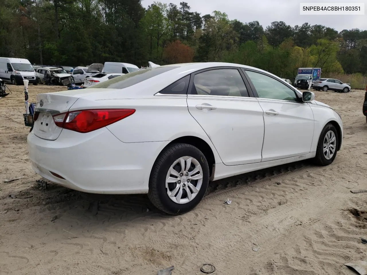 5NPEB4AC8BH180351 2011 Hyundai Sonata Gls