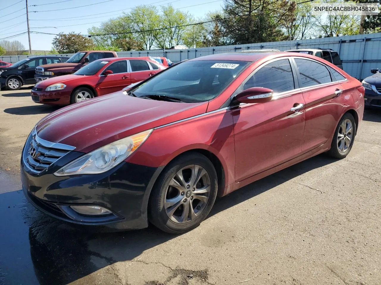 2011 Hyundai Sonata Se VIN: 5NPEC4AC8BH045836 Lot: 51349274