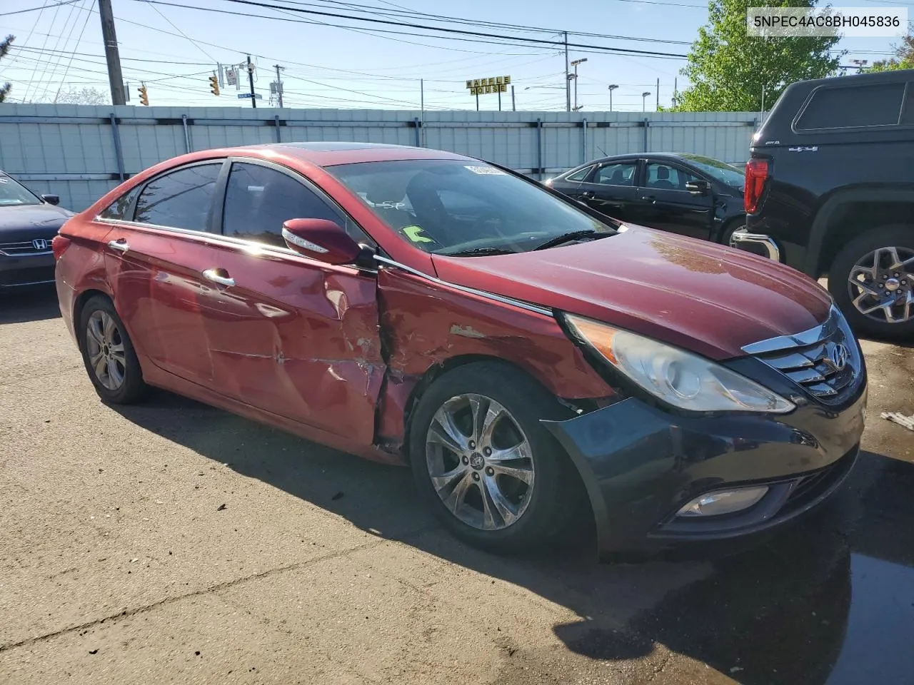 2011 Hyundai Sonata Se VIN: 5NPEC4AC8BH045836 Lot: 51349274