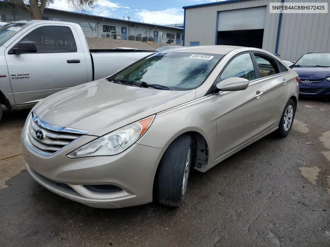 2011 Hyundai Sonata Gls VIN: 5NPEB4AC8BH072425 Lot: 56912304