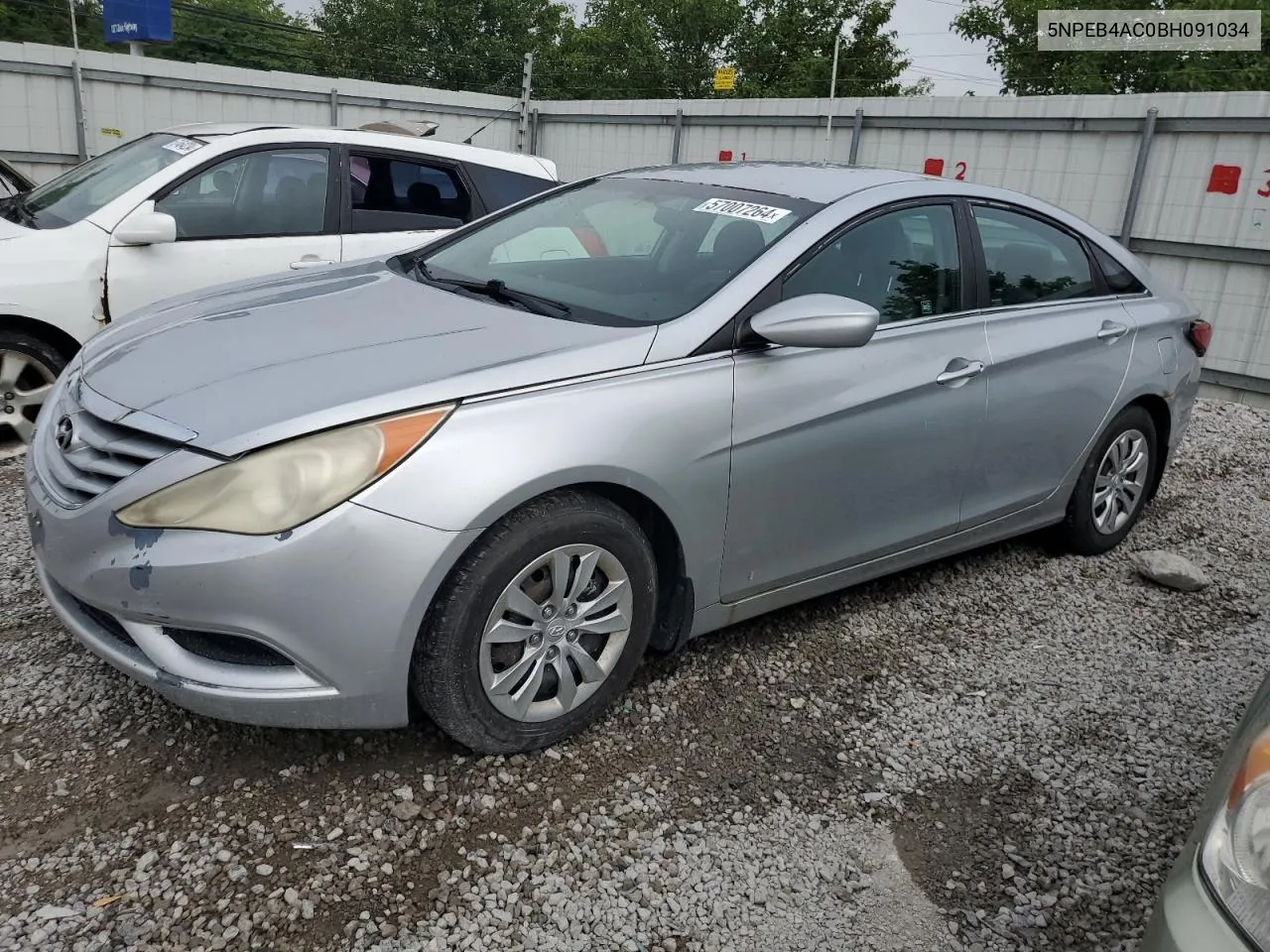 5NPEB4AC0BH091034 2011 Hyundai Sonata Gls