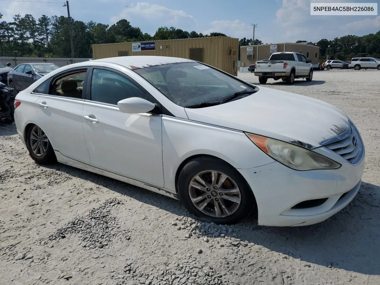 5NPEB4AC5BH226086 2011 Hyundai Sonata Gls