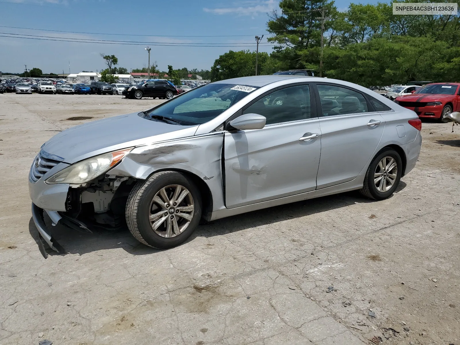 2011 Hyundai Sonata Gls VIN: 5NPEB4AC3BH123636 Lot: 59345124