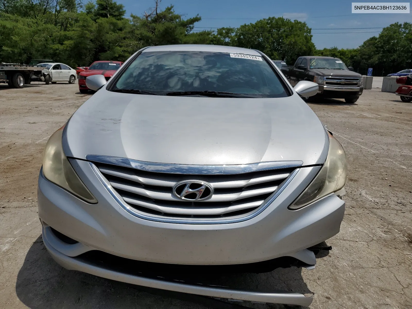 2011 Hyundai Sonata Gls VIN: 5NPEB4AC3BH123636 Lot: 59345124