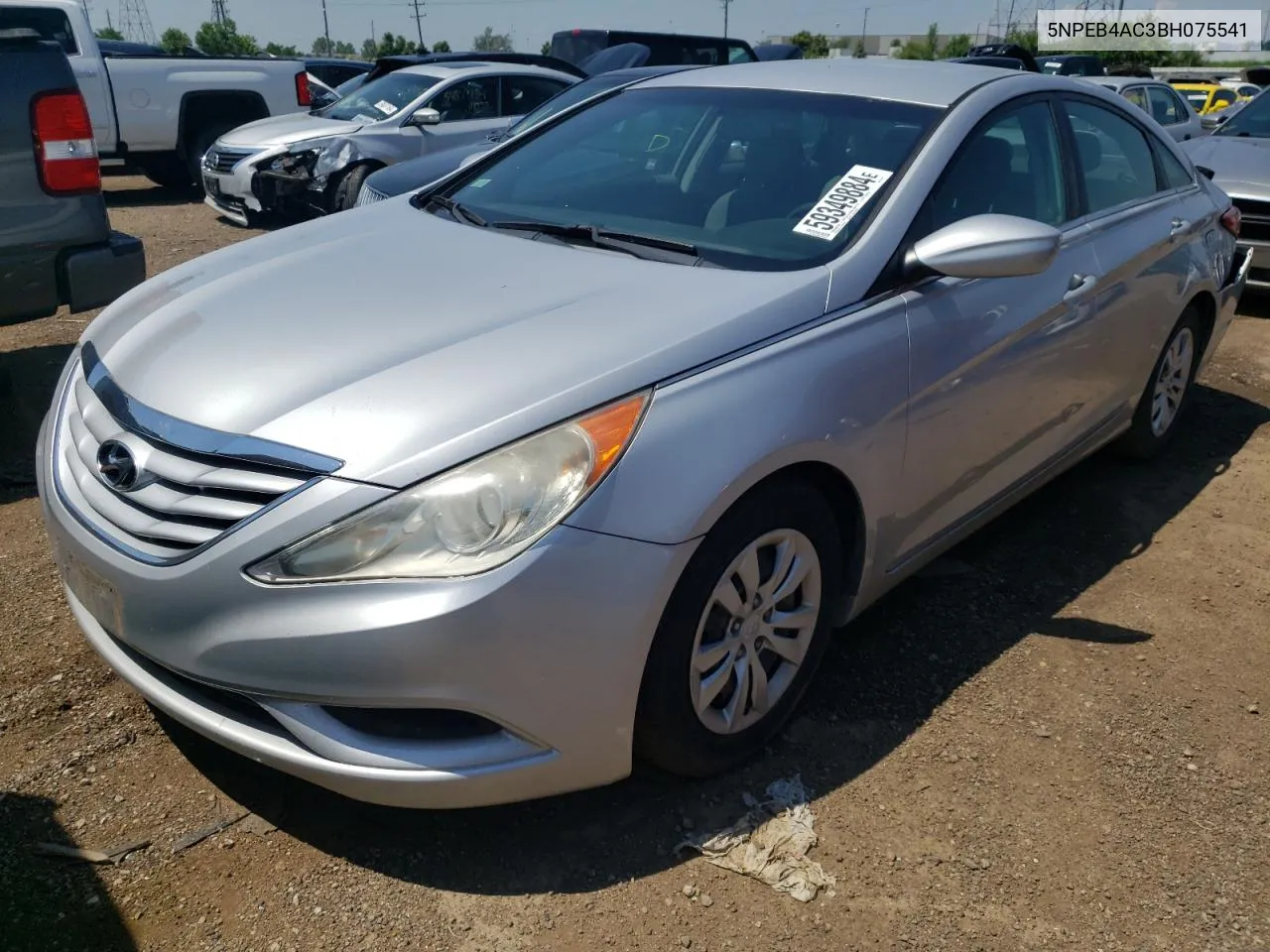 5NPEB4AC3BH075541 2011 Hyundai Sonata Gls