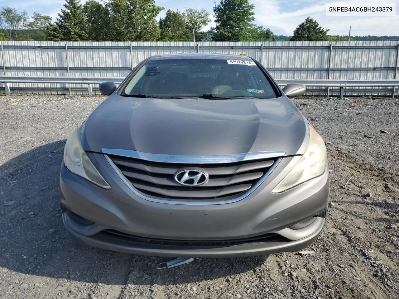 2011 Hyundai Sonata Gls VIN: 5NPEB4AC6BH243379 Lot: 59929814