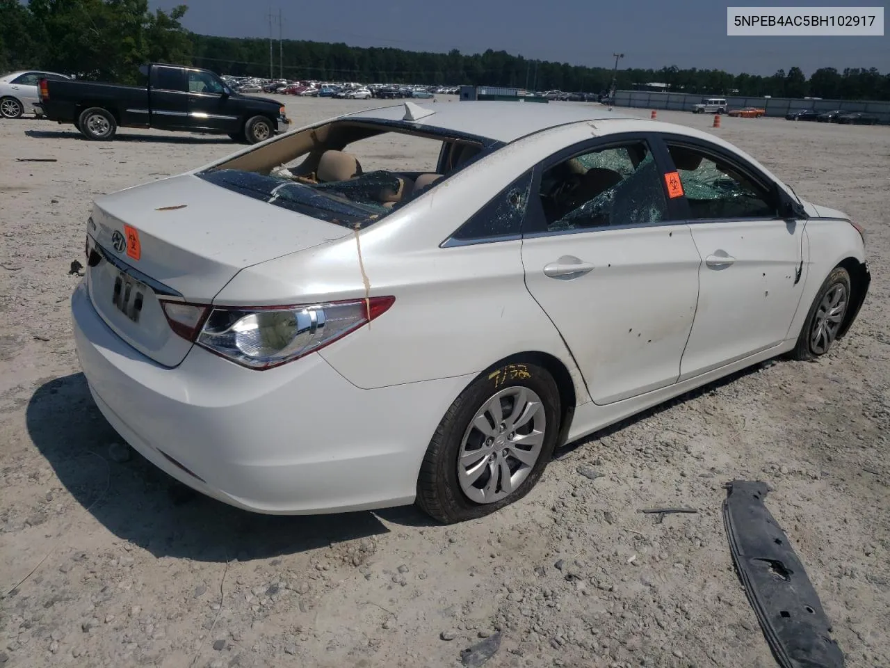 2011 Hyundai Sonata Gls VIN: 5NPEB4AC5BH102917 Lot: 61127613