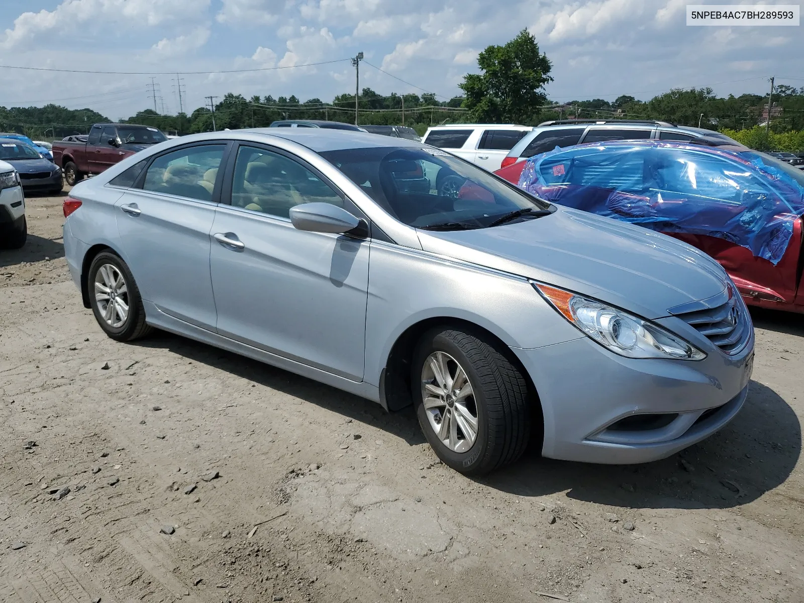 5NPEB4AC7BH289593 2011 Hyundai Sonata Gls