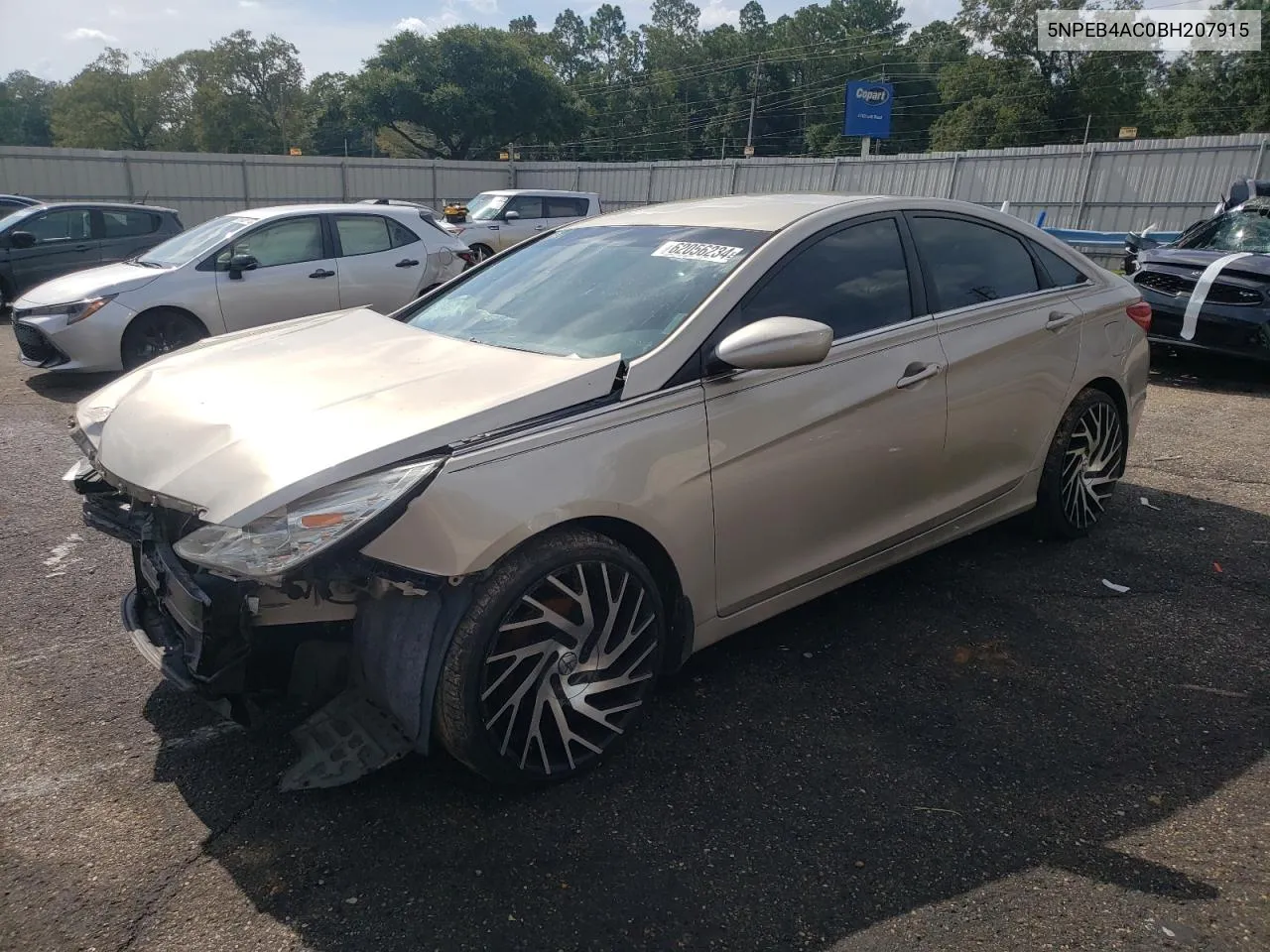 2011 Hyundai Sonata Gls VIN: 5NPEB4AC0BH207915 Lot: 62056234