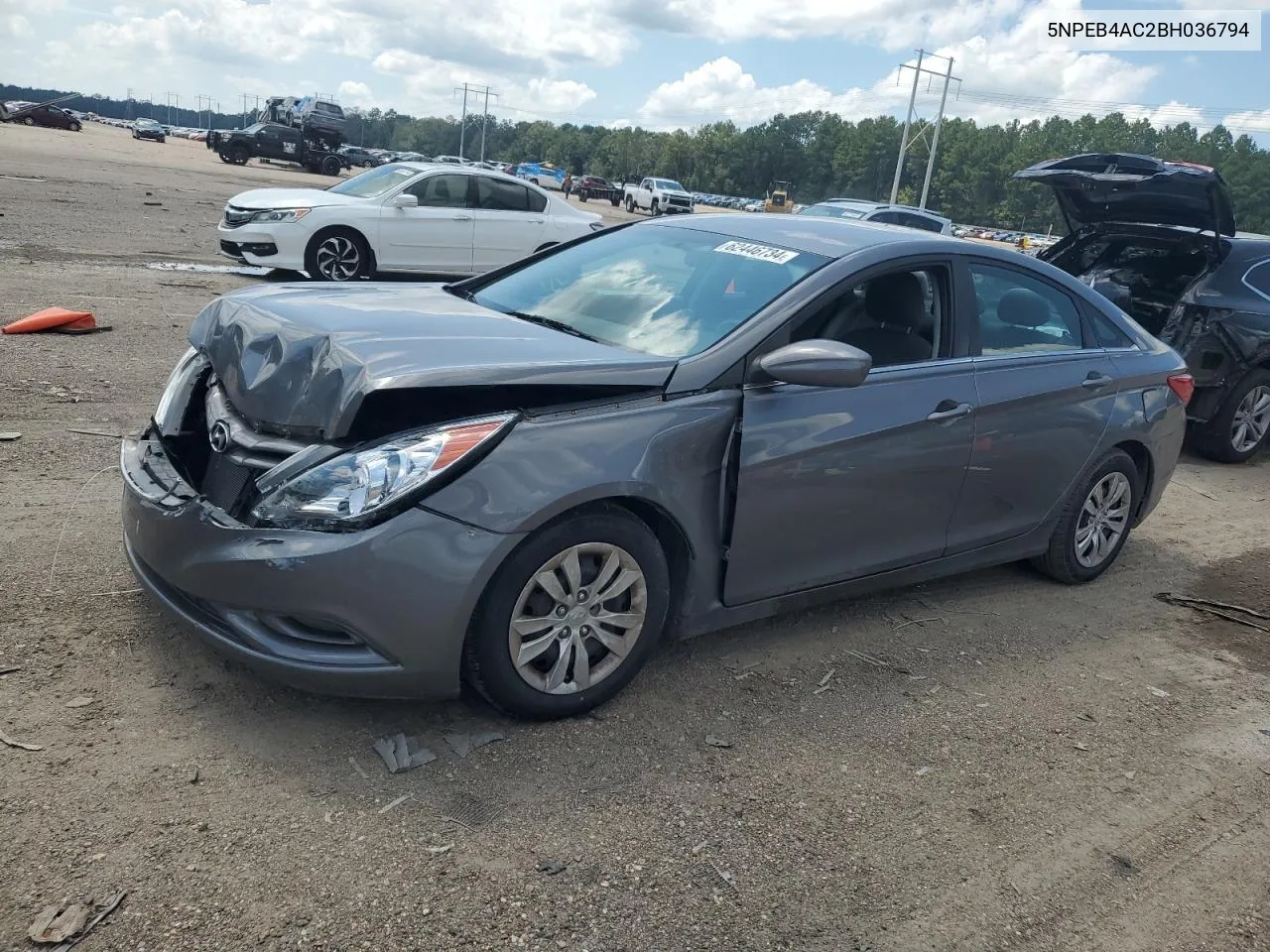 2011 Hyundai Sonata Gls VIN: 5NPEB4AC2BH036794 Lot: 62446734