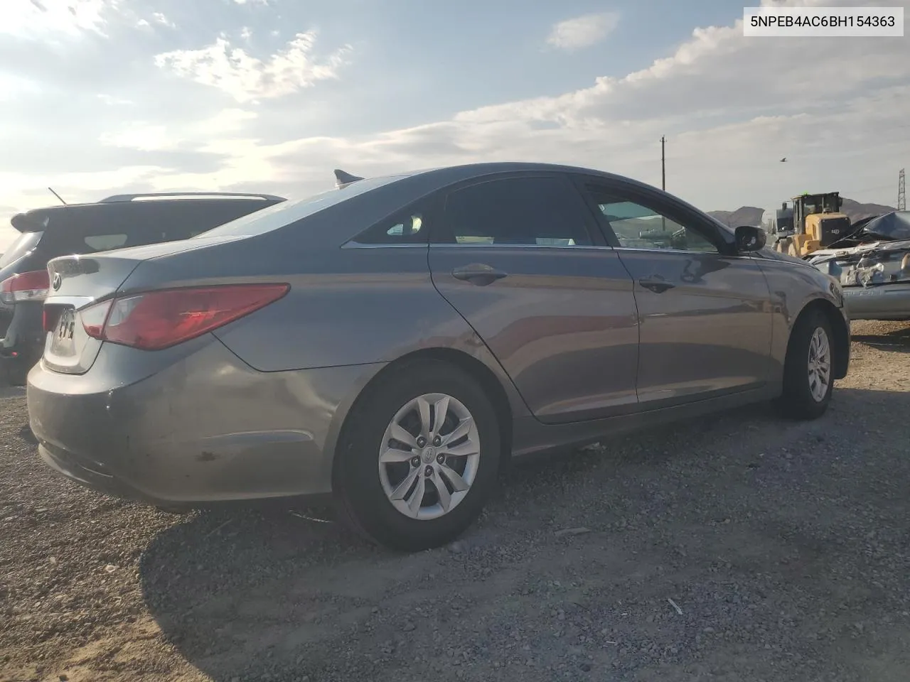 2011 Hyundai Sonata Gls VIN: 5NPEB4AC6BH154363 Lot: 63542814