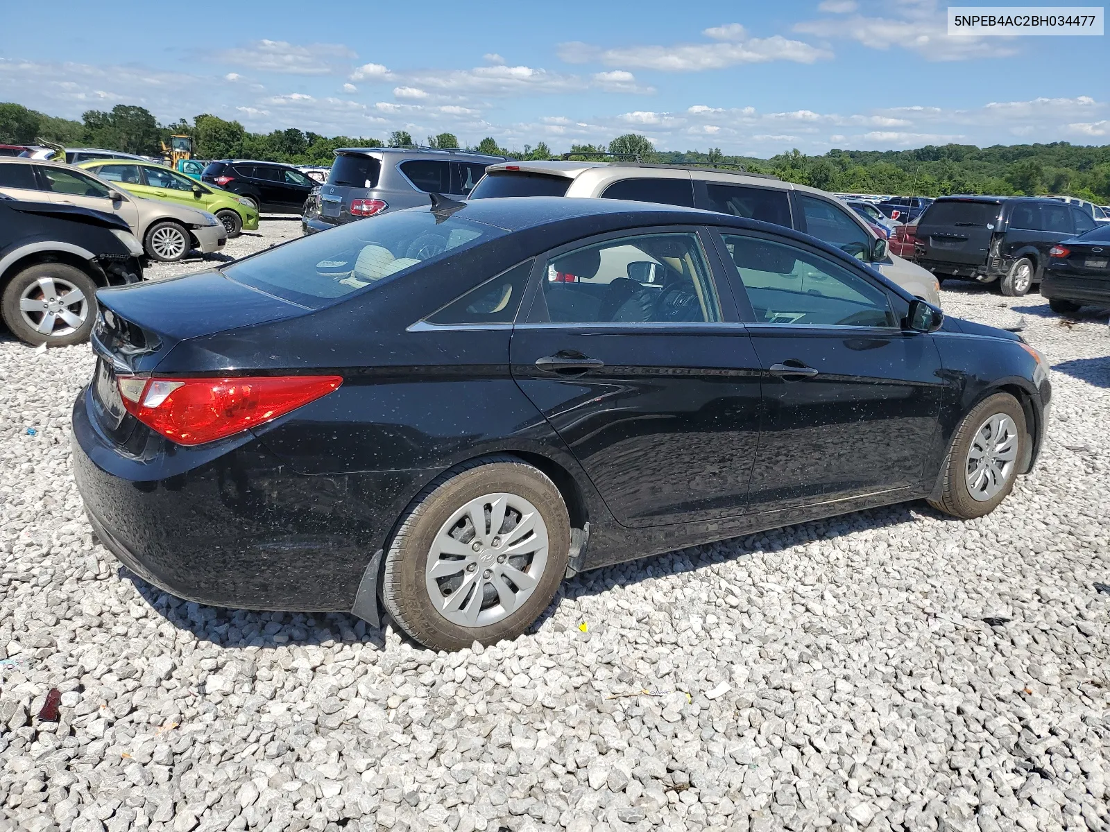 5NPEB4AC2BH034477 2011 Hyundai Sonata Gls