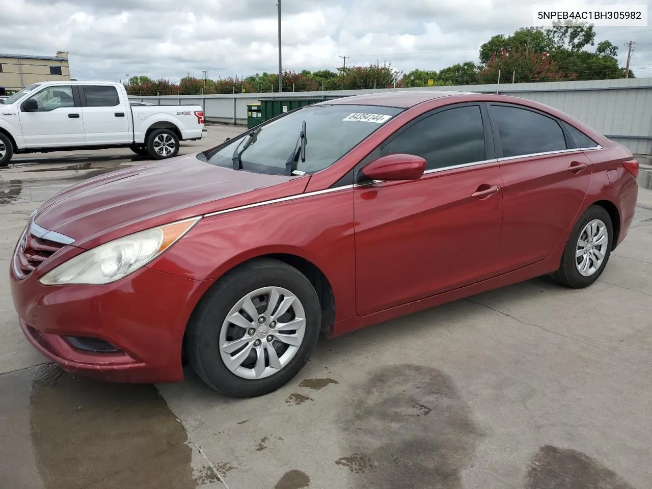 2011 Hyundai Sonata Gls VIN: 5NPEB4AC1BH305982 Lot: 64354144