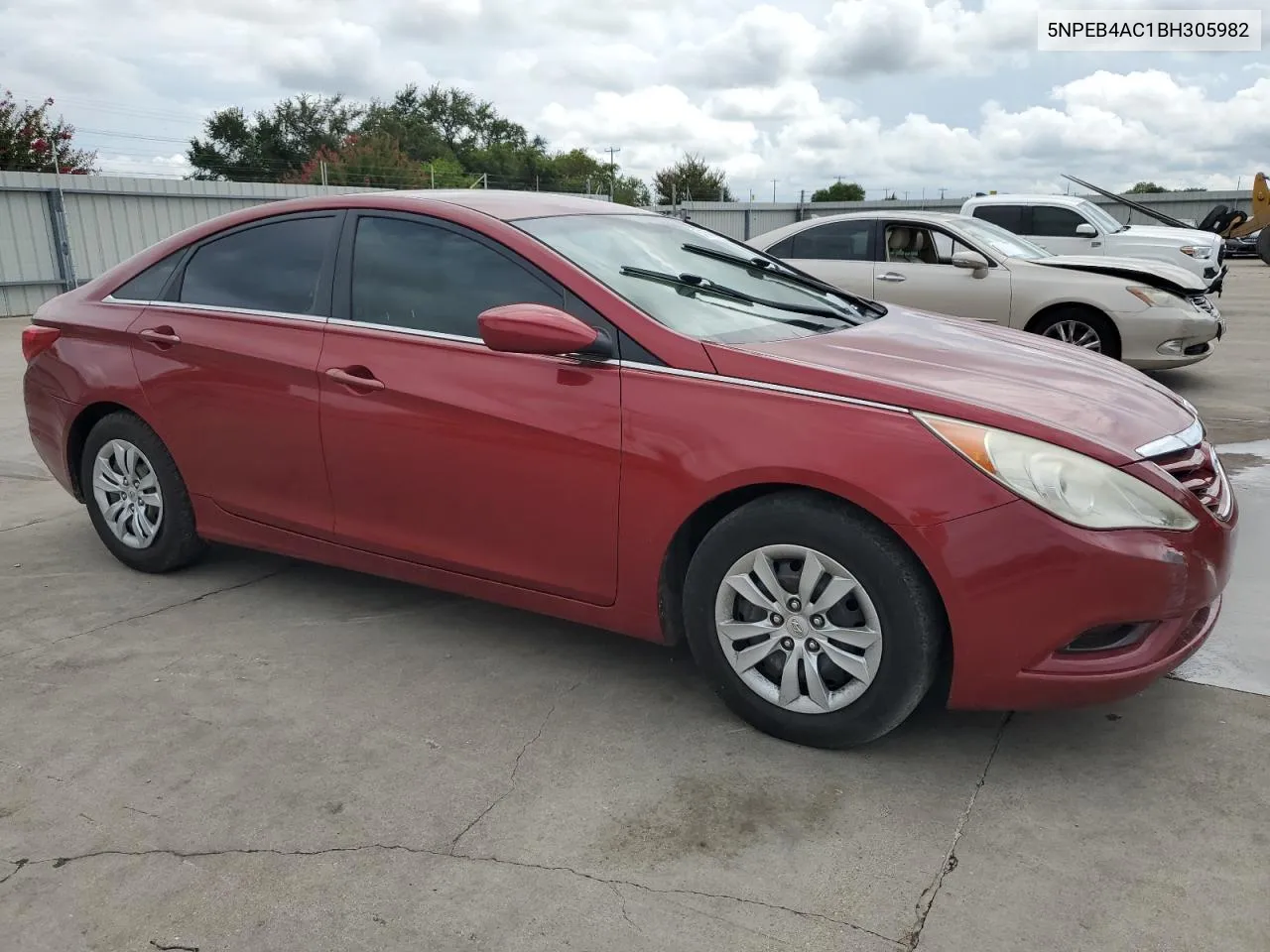 2011 Hyundai Sonata Gls VIN: 5NPEB4AC1BH305982 Lot: 64354144