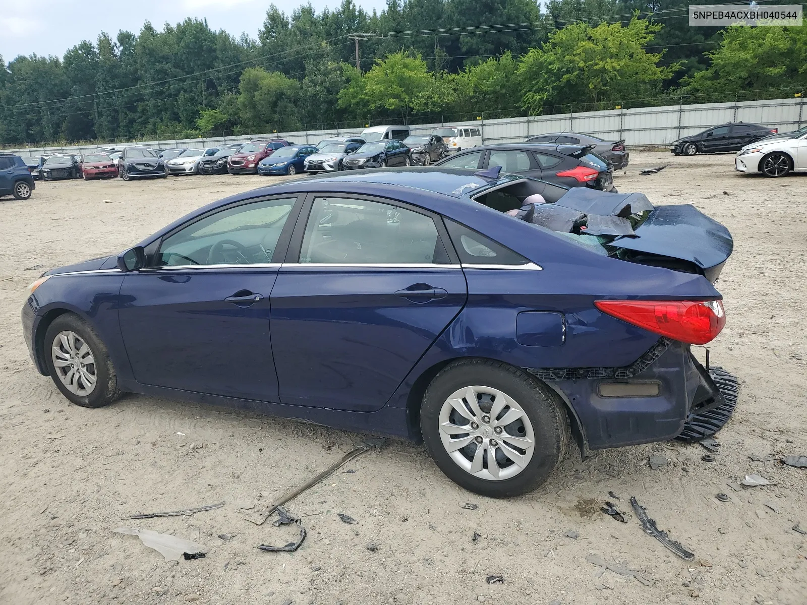 5NPEB4ACXBH040544 2011 Hyundai Sonata Gls