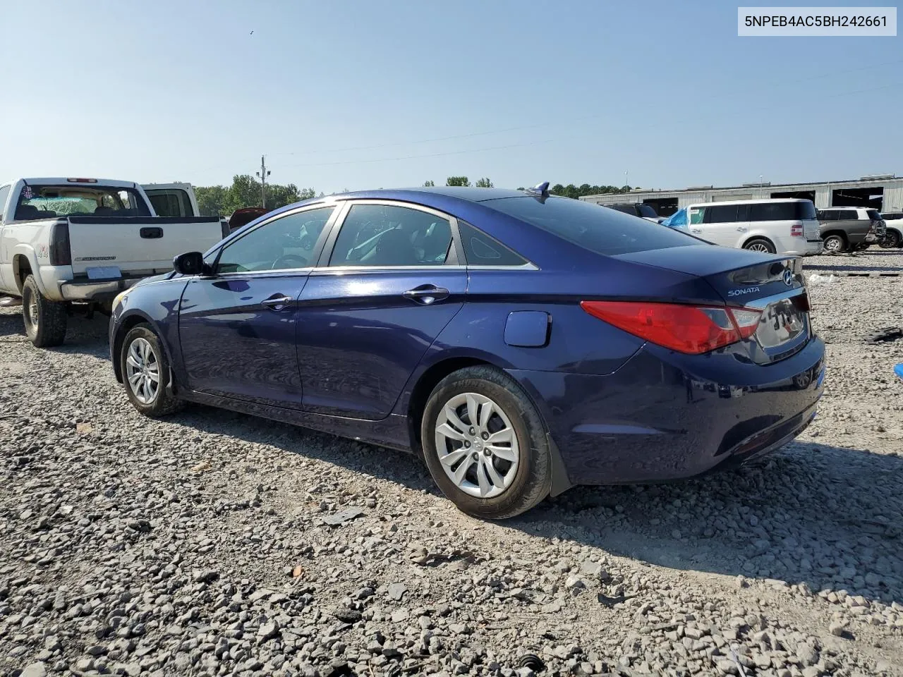 2011 Hyundai Sonata Gls VIN: 5NPEB4AC5BH242661 Lot: 68922184