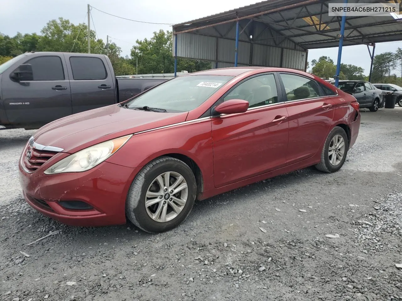 2011 Hyundai Sonata Gls VIN: 5NPEB4AC6BH271215 Lot: 70400214