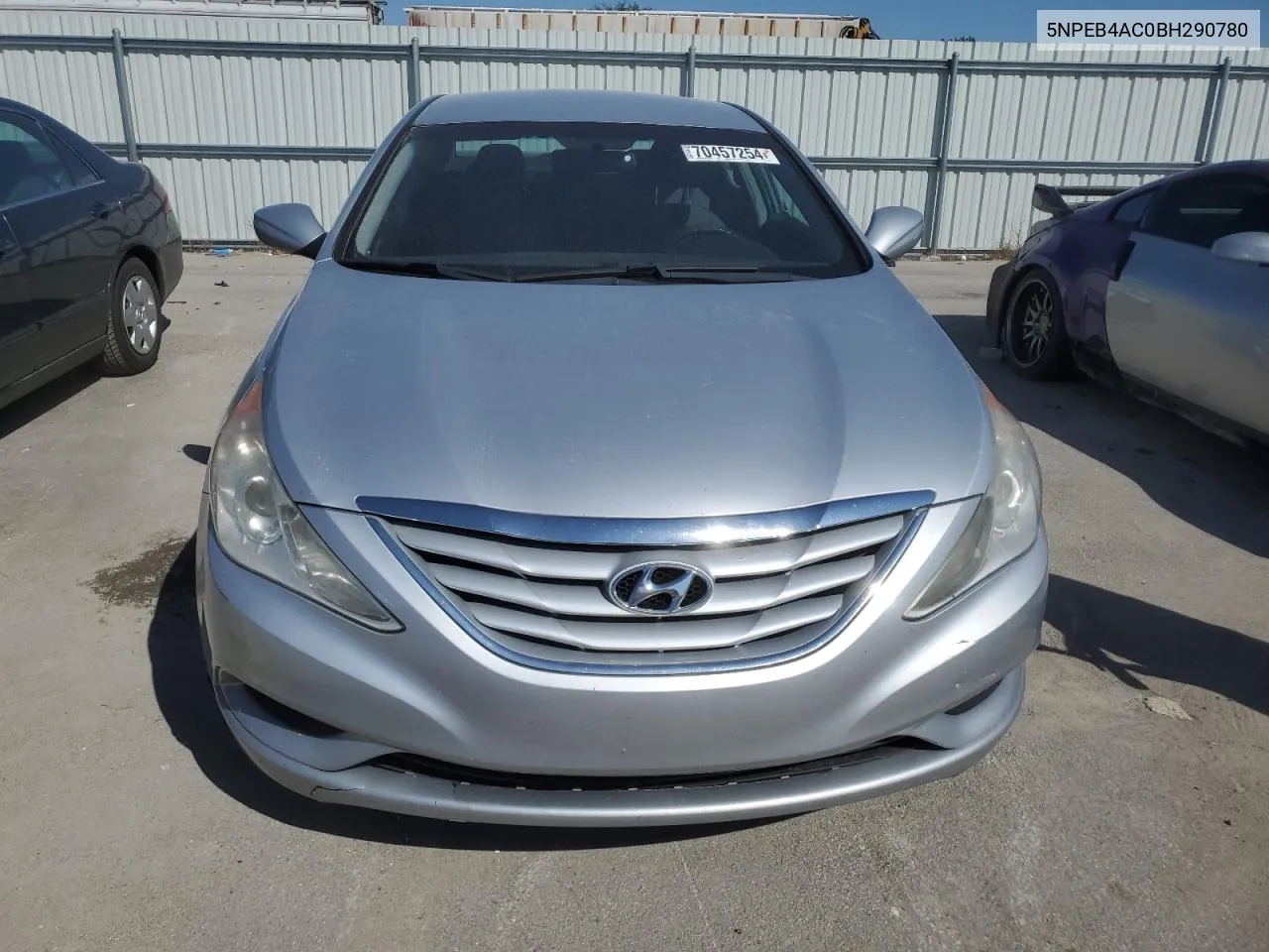 2011 Hyundai Sonata Gls VIN: 5NPEB4AC0BH290780 Lot: 70457254