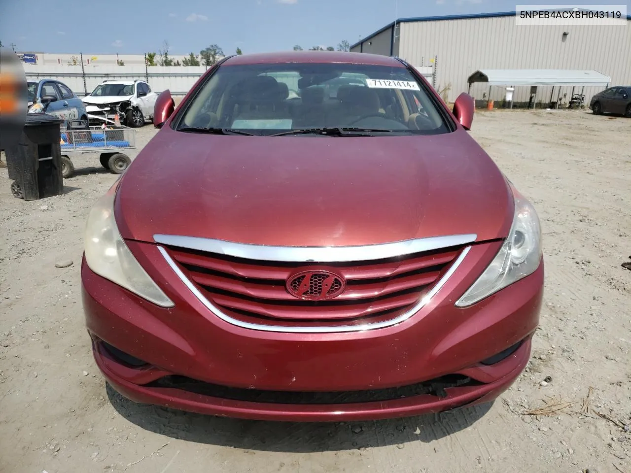 2011 Hyundai Sonata Gls VIN: 5NPEB4ACXBH043119 Lot: 71121414