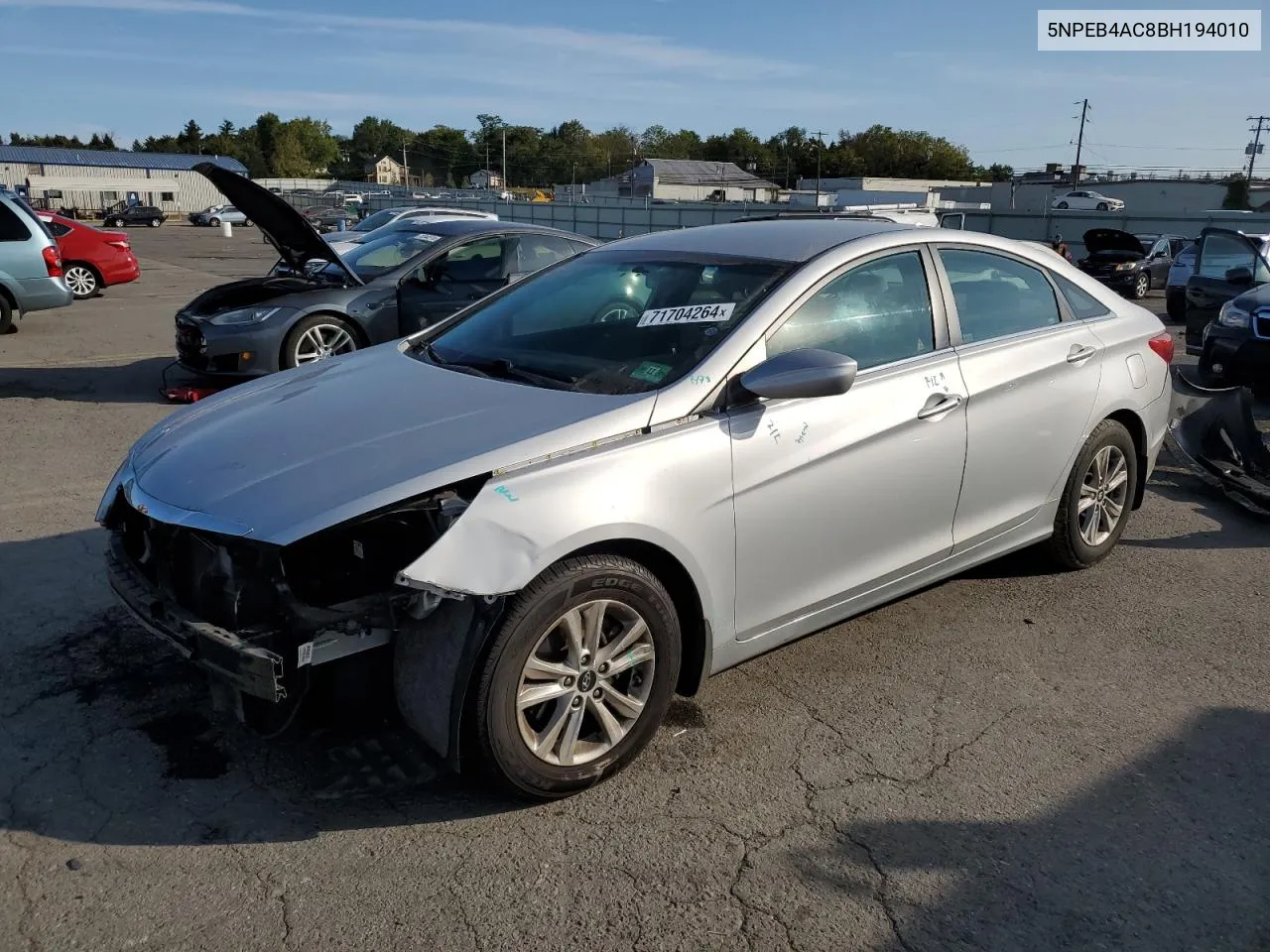 5NPEB4AC8BH194010 2011 Hyundai Sonata Gls