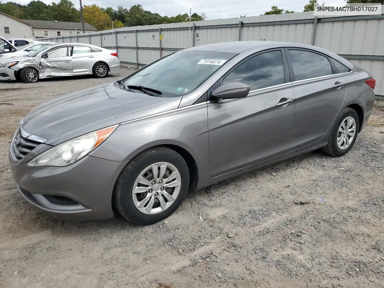 5NPEB4AC7BH017027 2011 Hyundai Sonata Gls