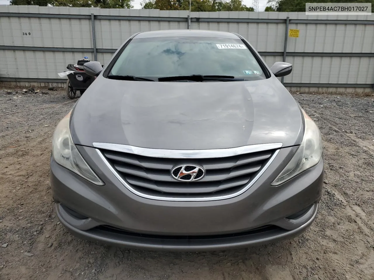 5NPEB4AC7BH017027 2011 Hyundai Sonata Gls