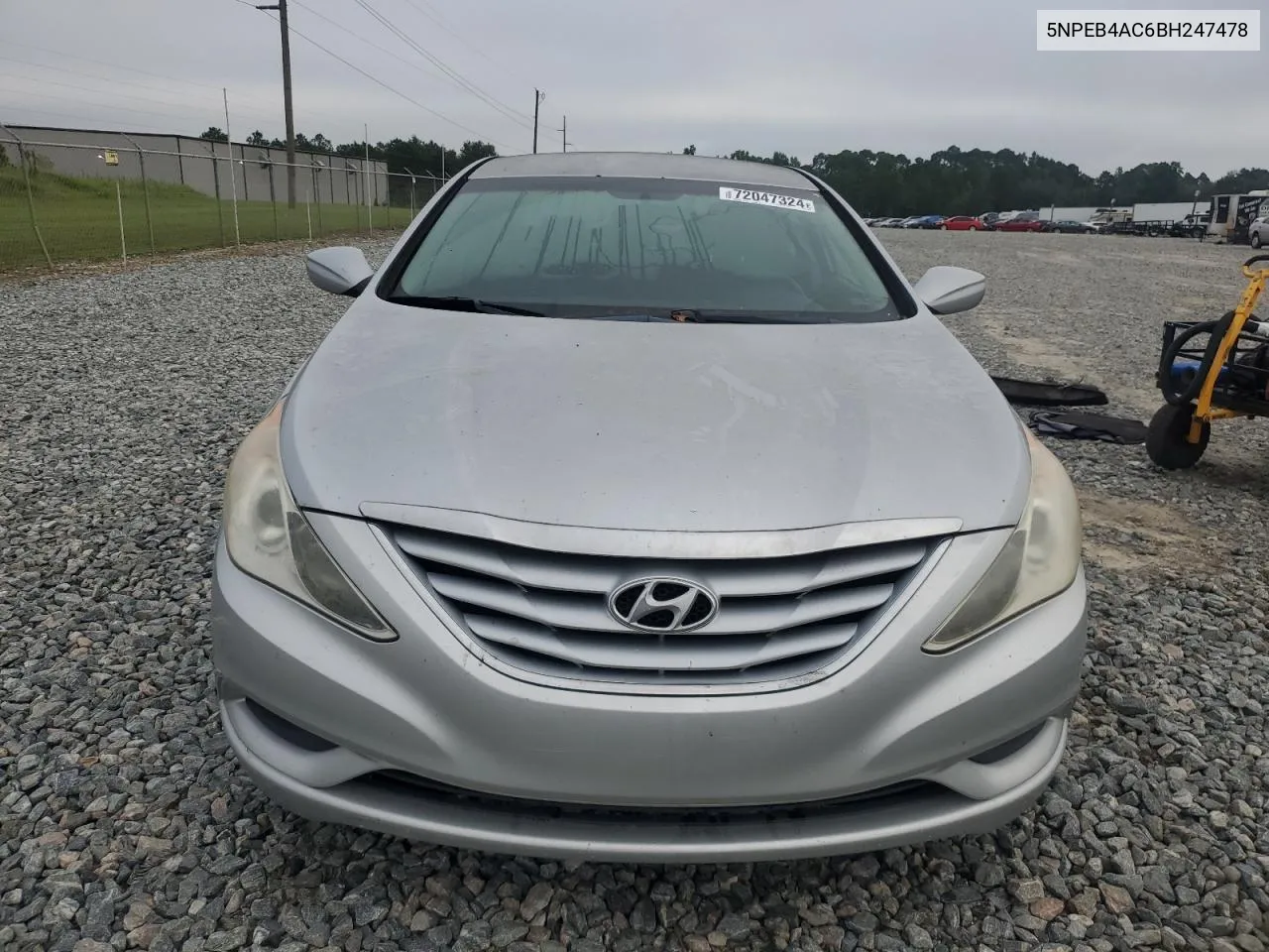 2011 Hyundai Sonata Gls VIN: 5NPEB4AC6BH247478 Lot: 72047324