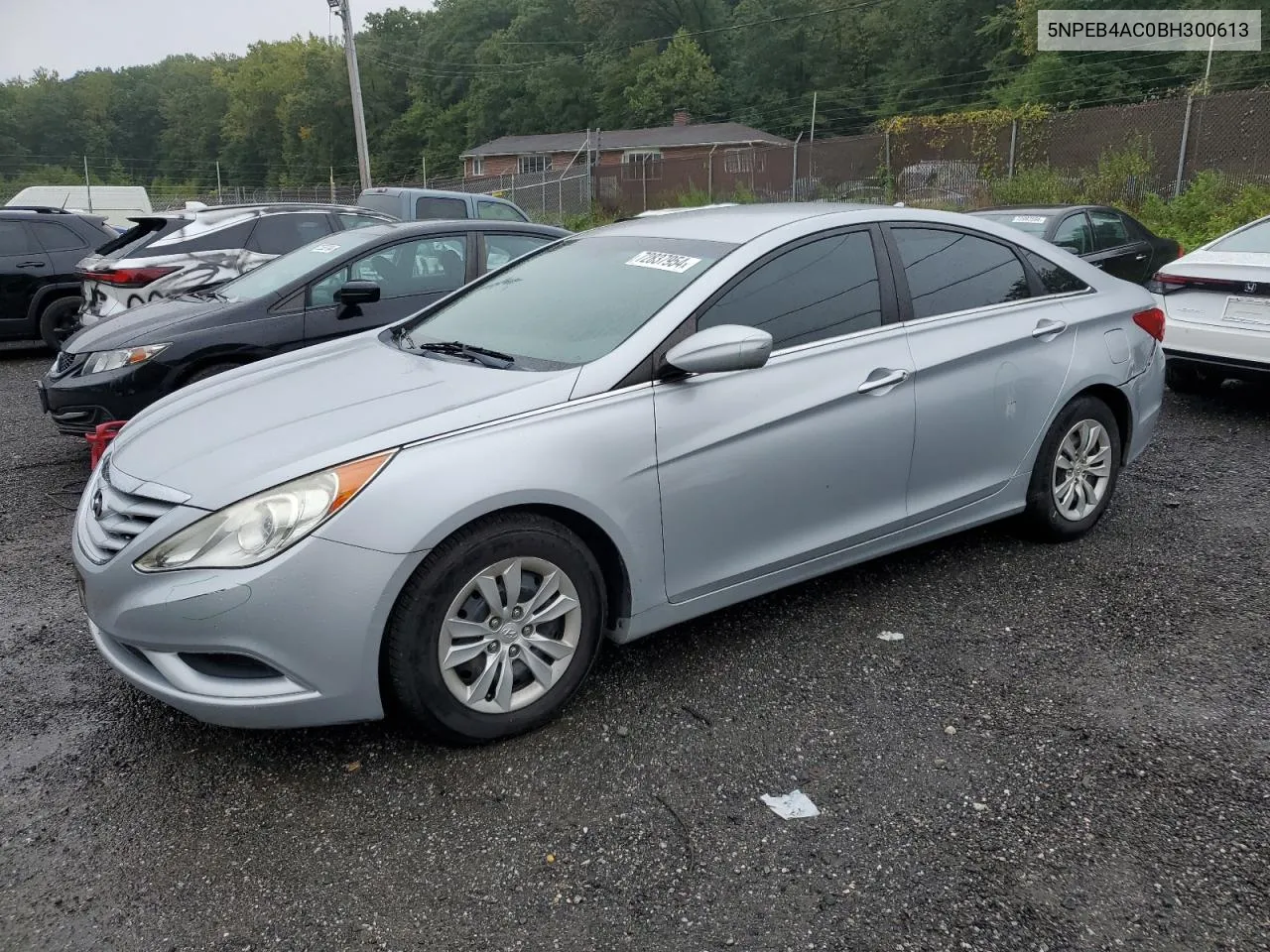 2011 Hyundai Sonata Gls VIN: 5NPEB4AC0BH300613 Lot: 72837954