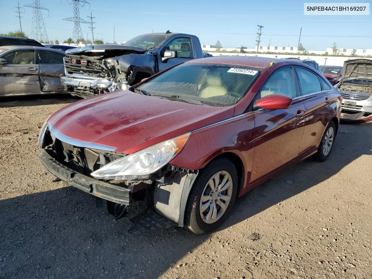 2011 Hyundai Sonata Gls VIN: 5NPEB4AC1BH169207 Lot: 73392214