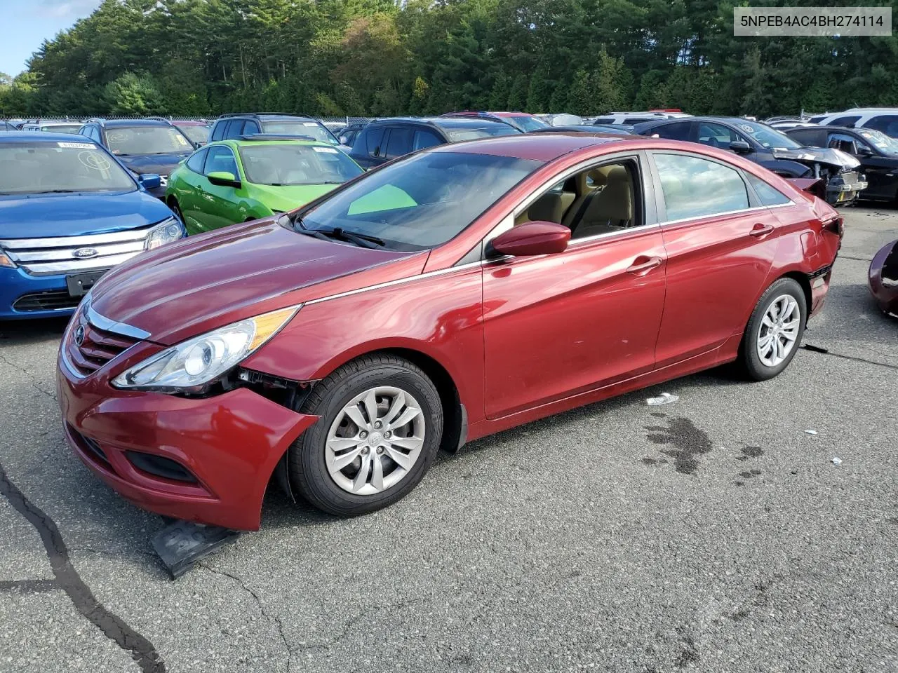 2011 Hyundai Sonata Gls VIN: 5NPEB4AC4BH274114 Lot: 73560594