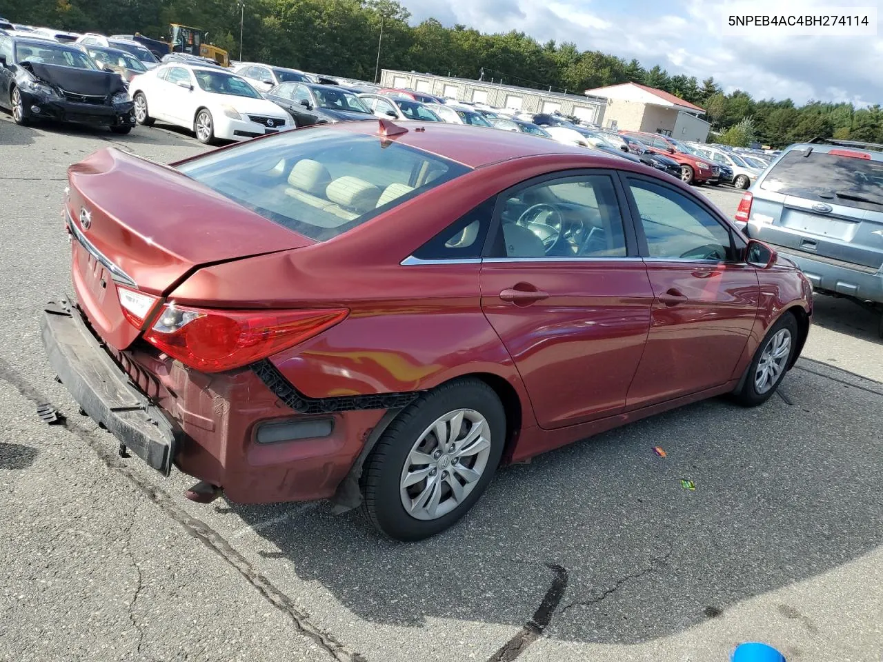 2011 Hyundai Sonata Gls VIN: 5NPEB4AC4BH274114 Lot: 73560594