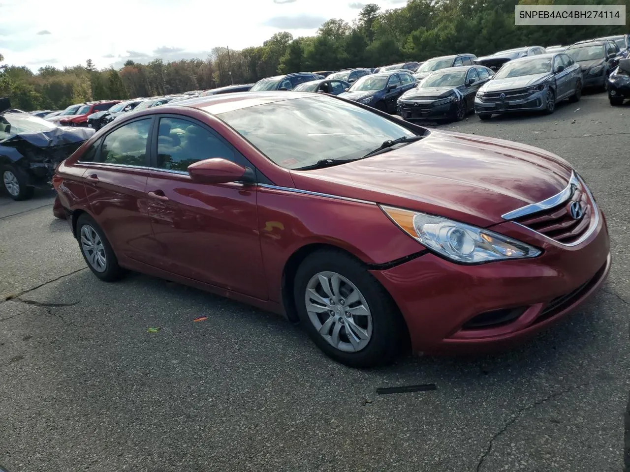 2011 Hyundai Sonata Gls VIN: 5NPEB4AC4BH274114 Lot: 73560594