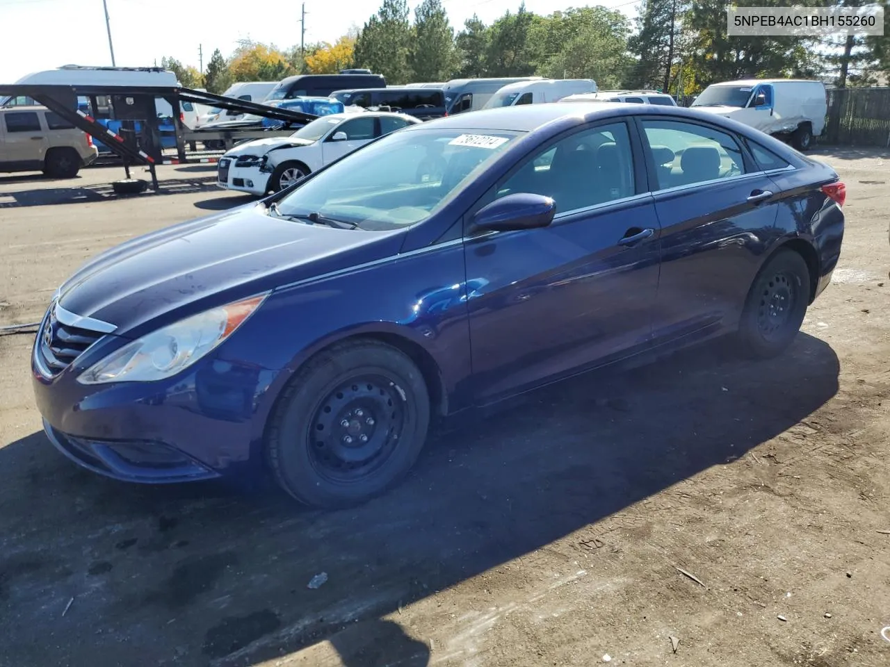 2011 Hyundai Sonata Gls VIN: 5NPEB4AC1BH155260 Lot: 73612214