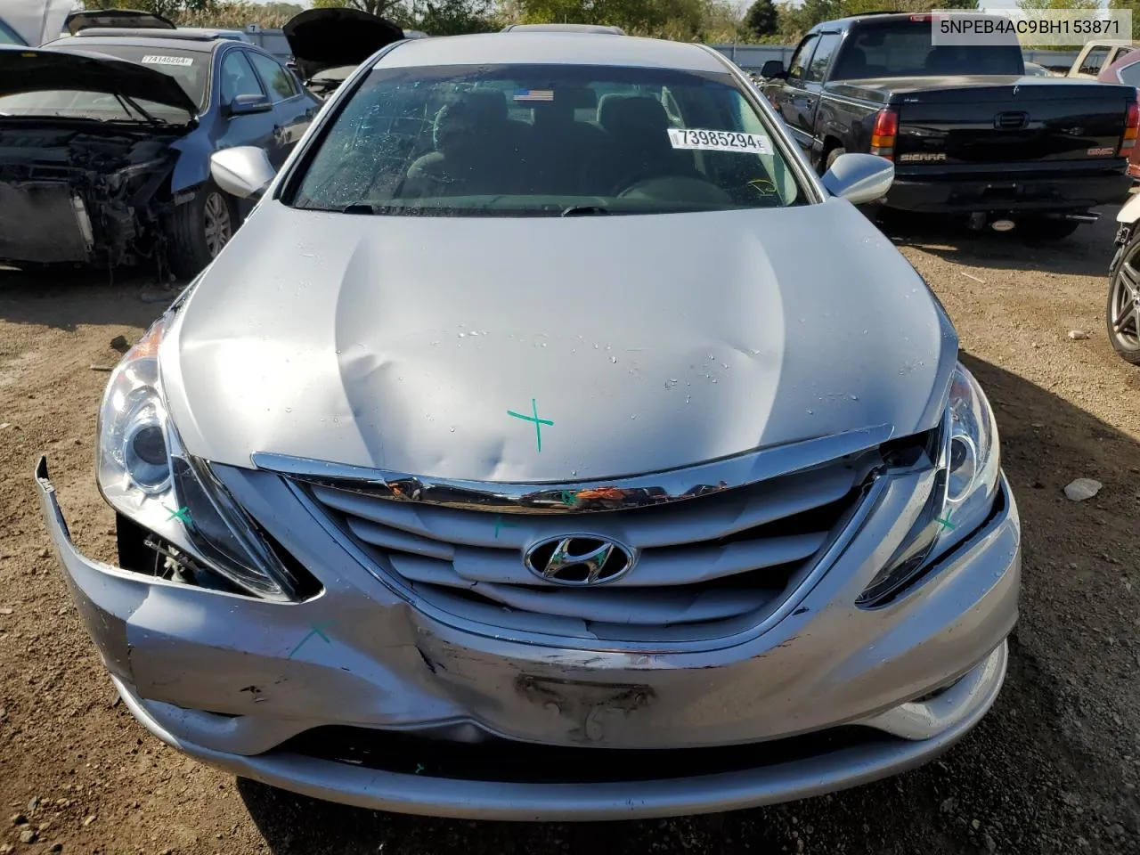 2011 Hyundai Sonata Gls VIN: 5NPEB4AC9BH153871 Lot: 73985294