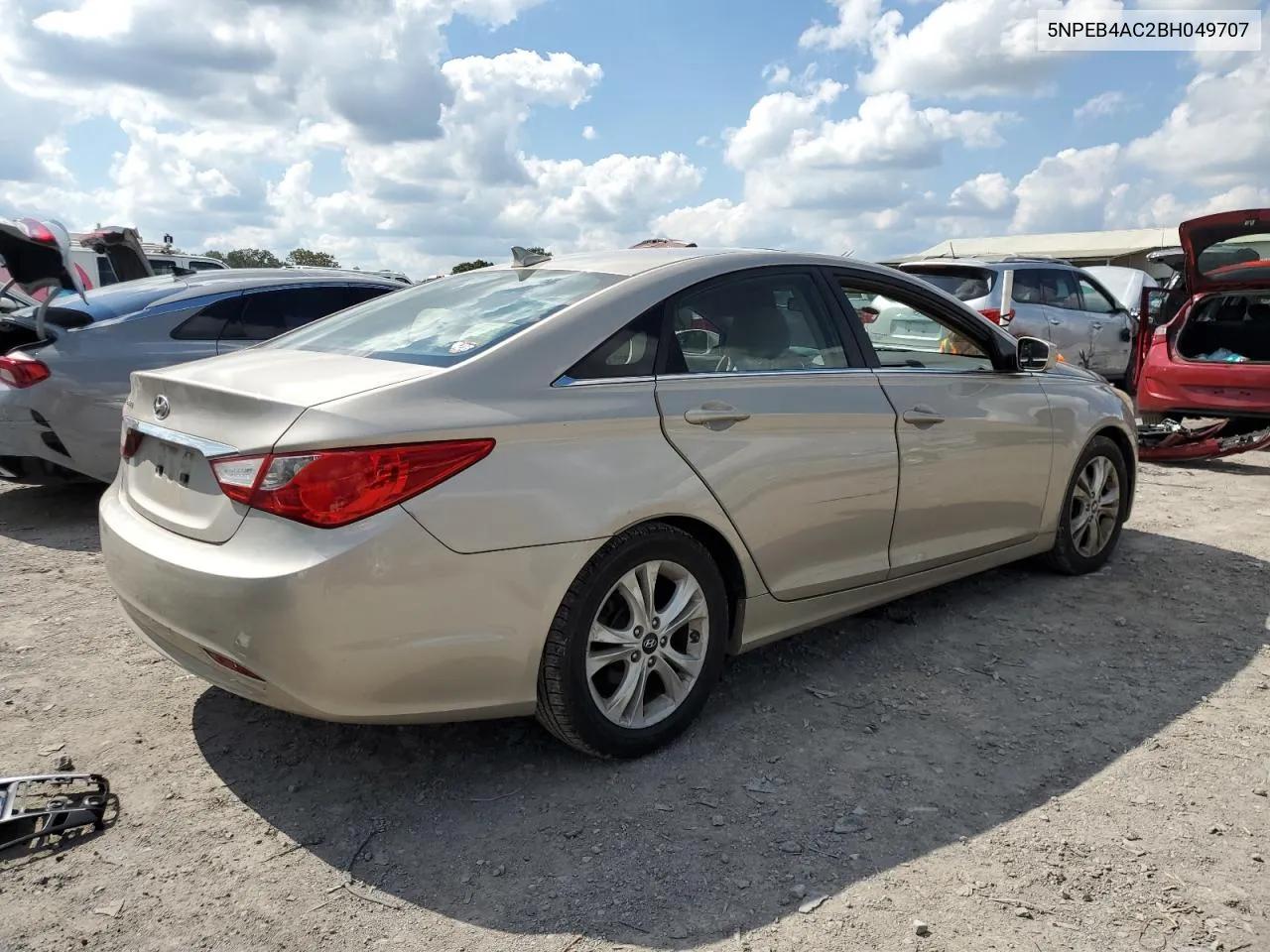 2011 Hyundai Sonata Gls VIN: 5NPEB4AC2BH049707 Lot: 74016674