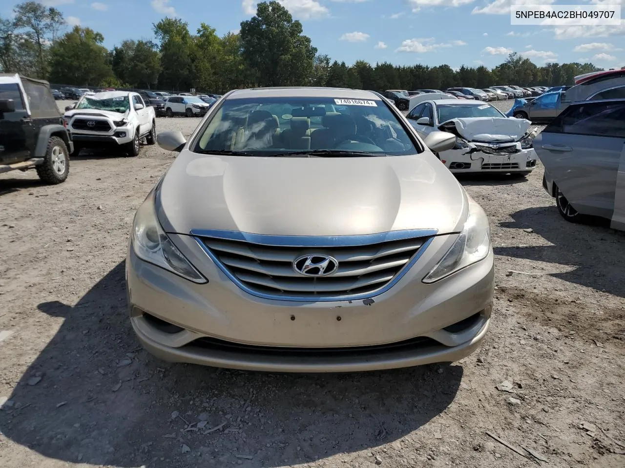 2011 Hyundai Sonata Gls VIN: 5NPEB4AC2BH049707 Lot: 74016674